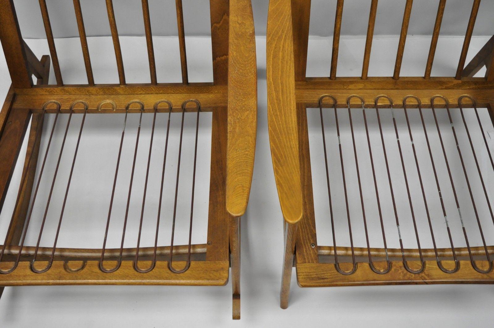 Mid-Century Modern Danish Style Armchair Lounge Chair Rocking Chair, Pair 3
