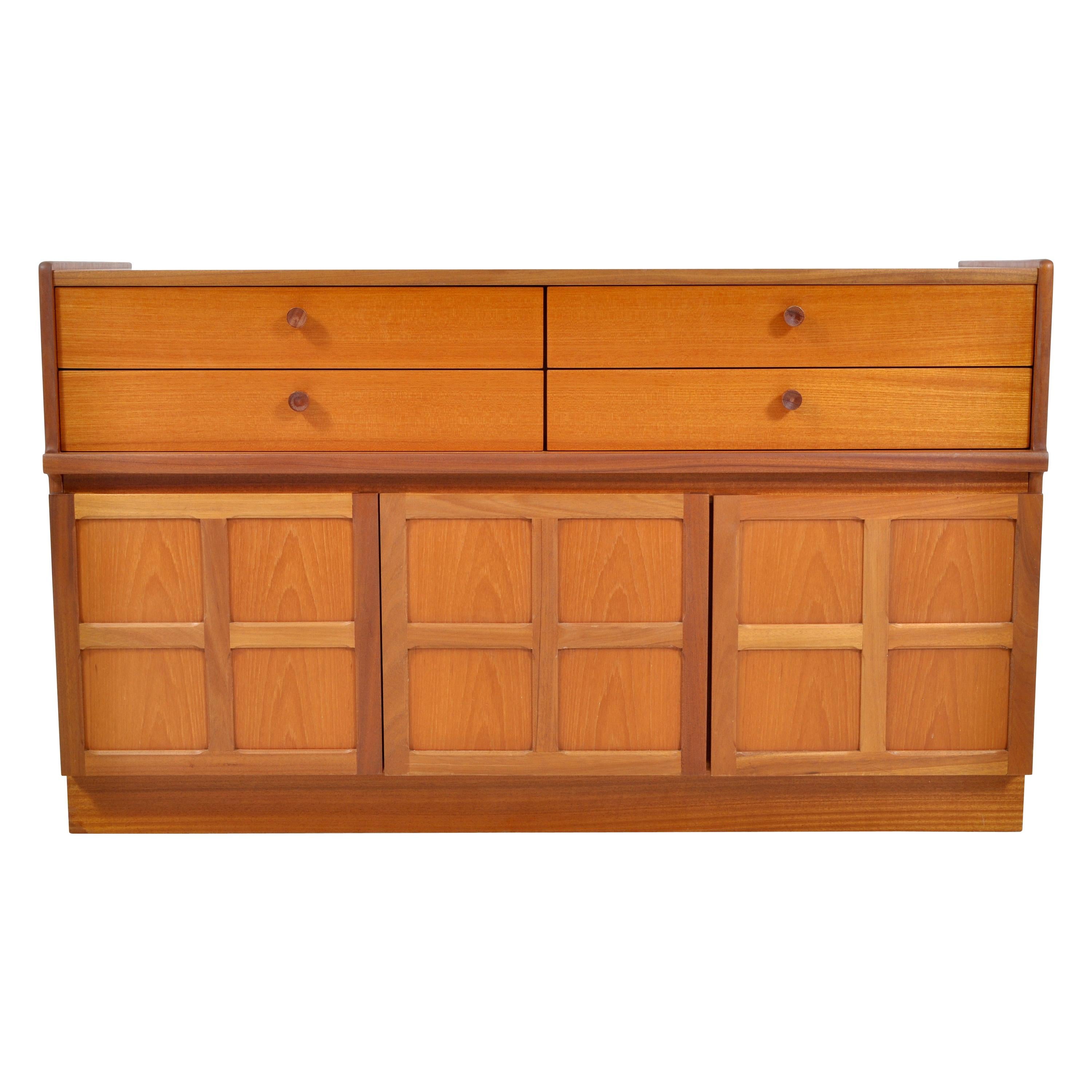 Mid-Century Modern Danish Style Cabinet in Teak by Nathan Furniture, 1960s