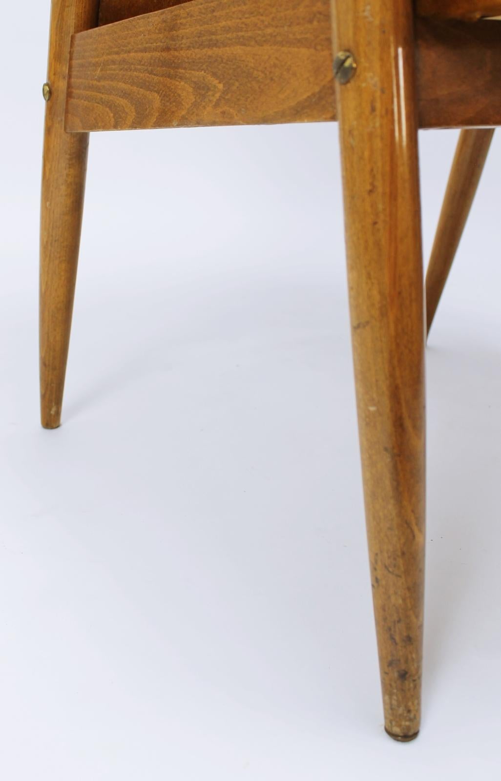 Mid-Century Modern  Danish Style Cane Back Armchair 1960s 7