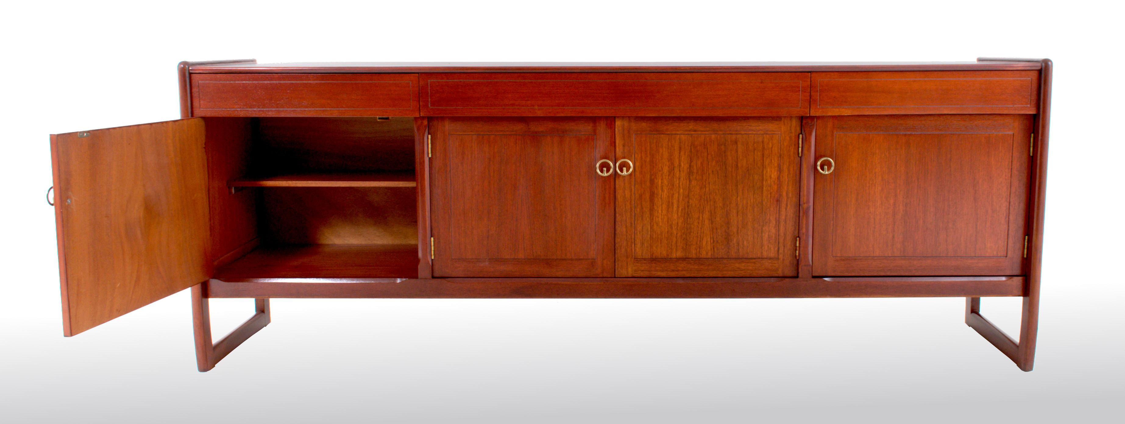 20th Century Mid-Century Modern Danish Style Credenza in Walnut, 1960s