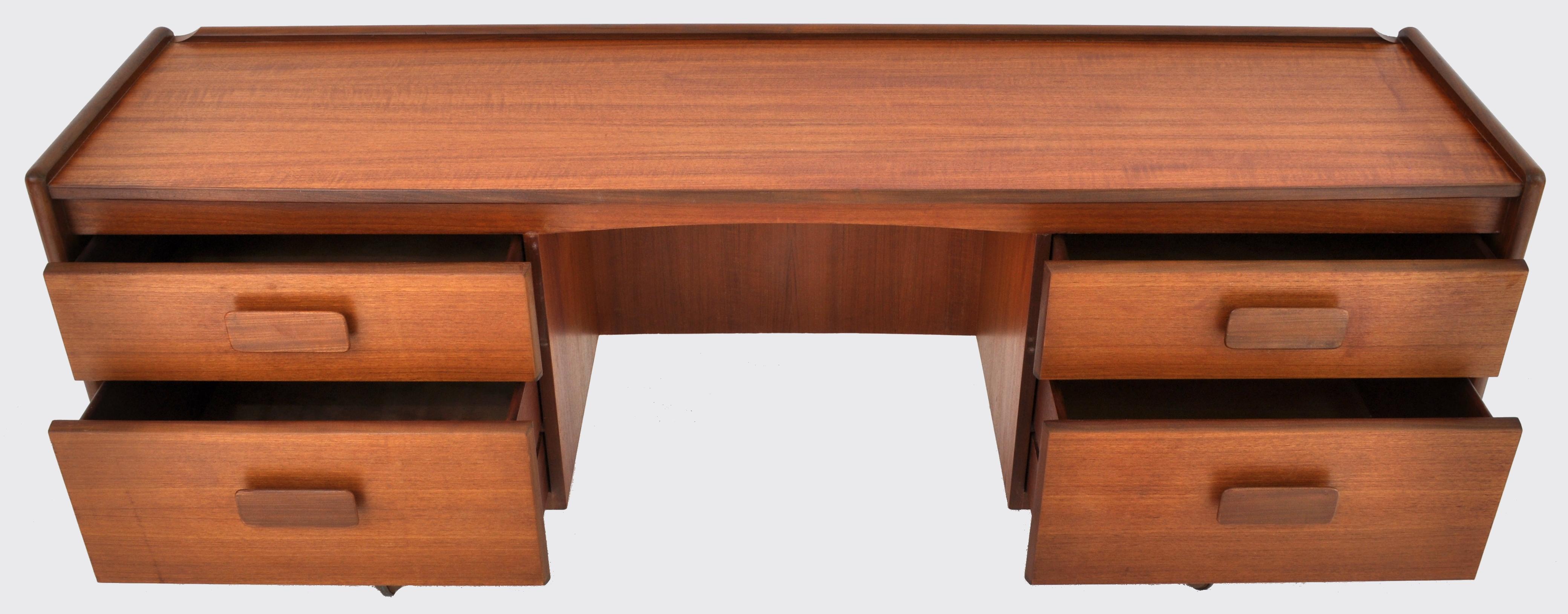 20th Century Mid-Century Modern Danish Style Desk in Teak by White & Newton Ltd., 1960s