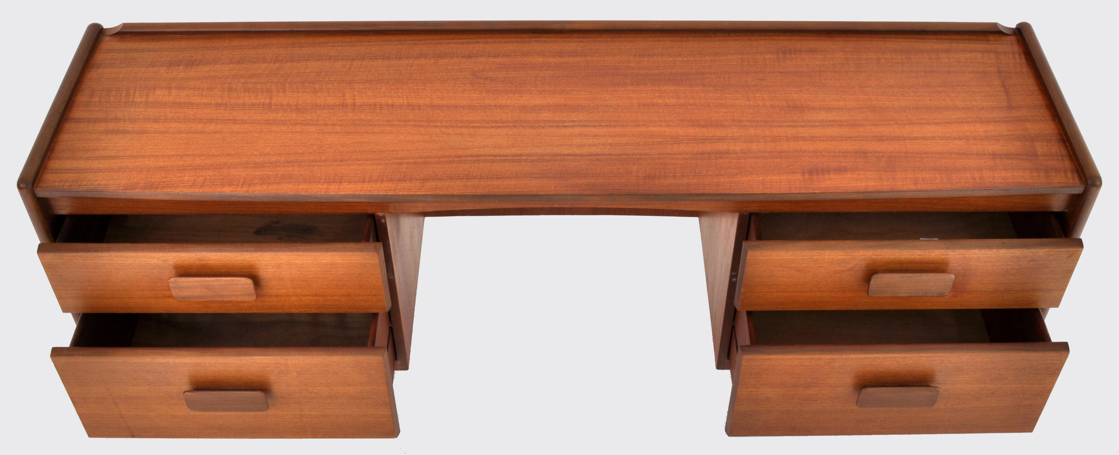 Mid-Century Modern Danish Style Desk in Teak by White & Newton Ltd., 1960s 1