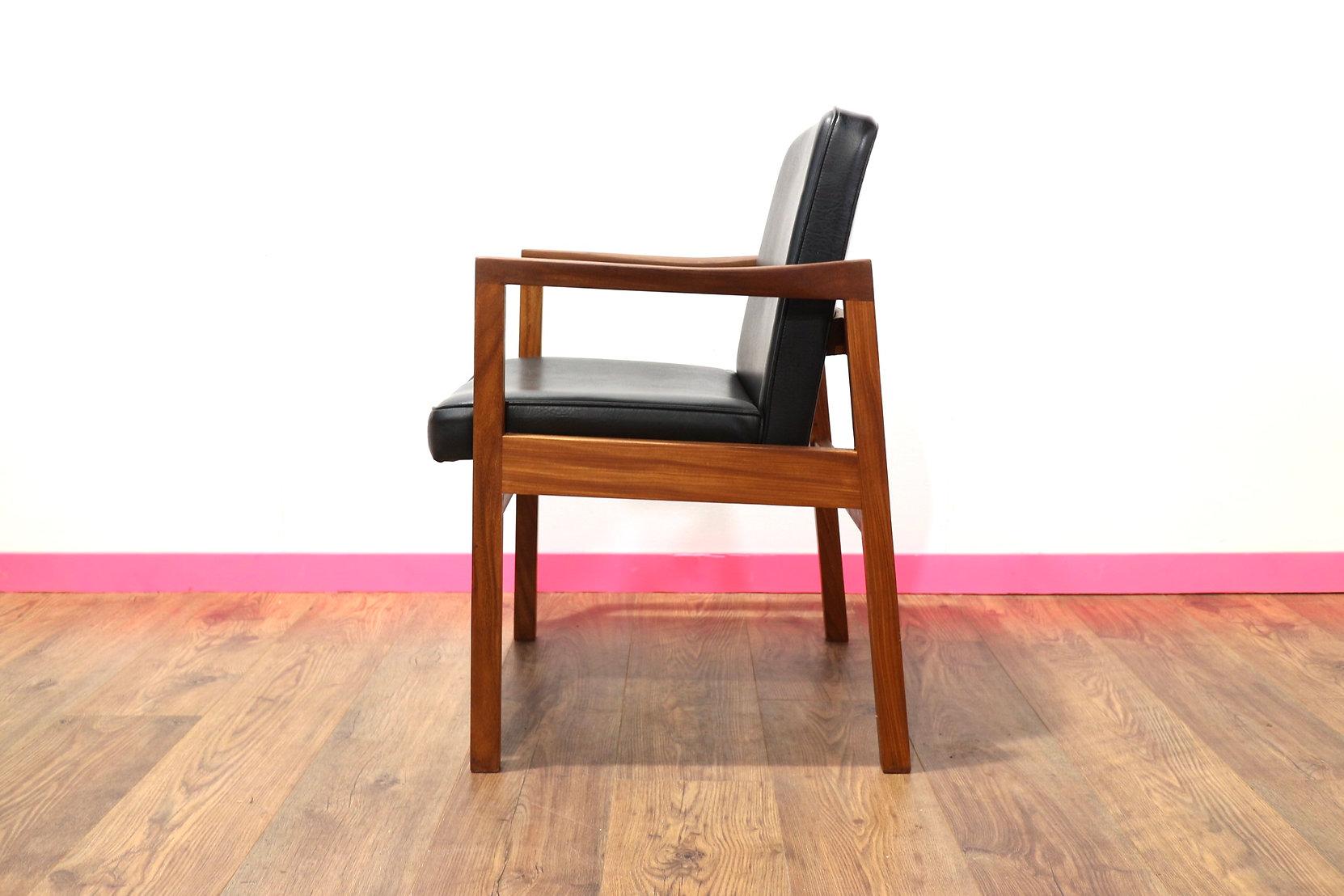 Mid-Century Modern Danish Style Office Black Desk Chair 2