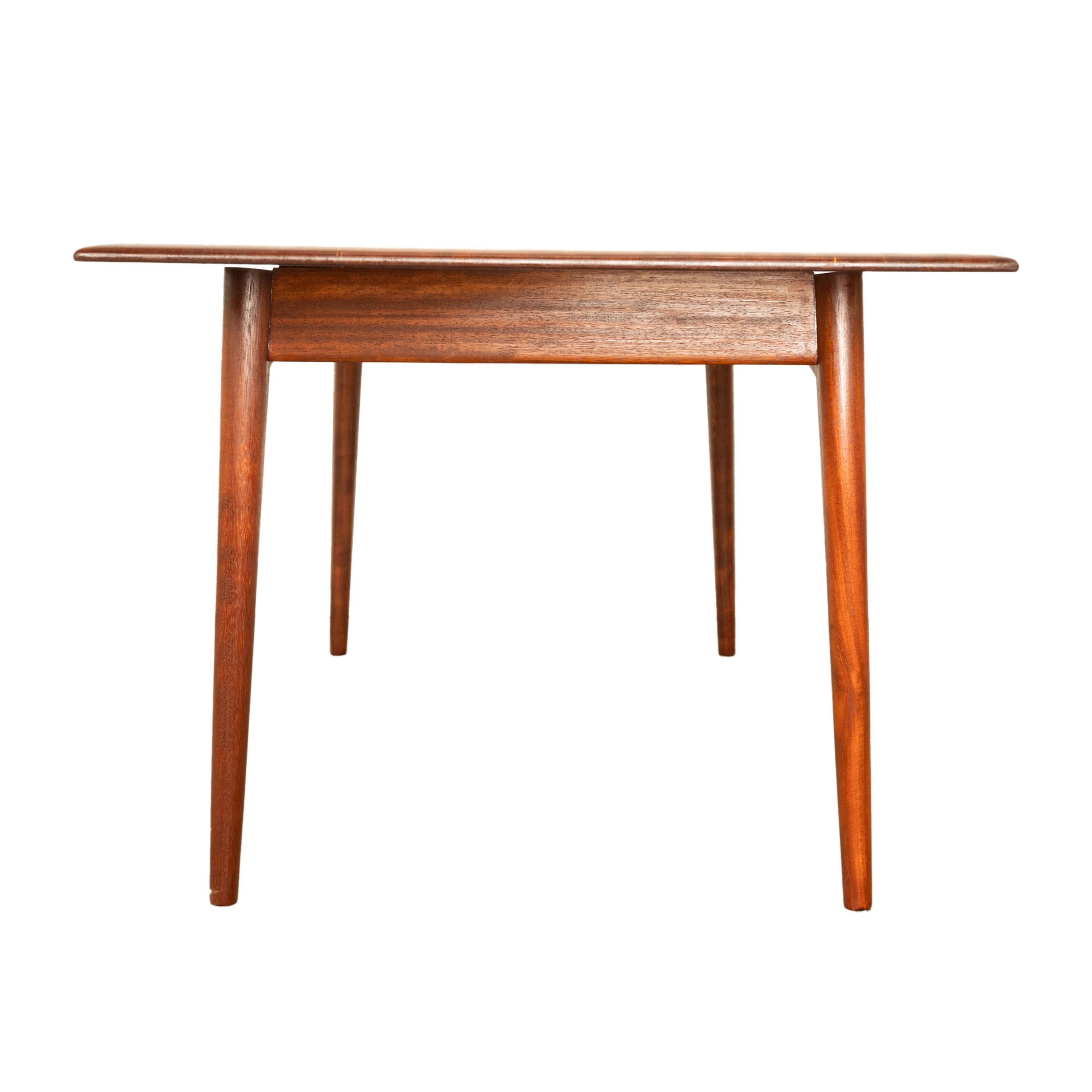 Mid Century Modern Danish Style Solid Teak Afromosia 8 Seat Dining Table 1960 For Sale 4