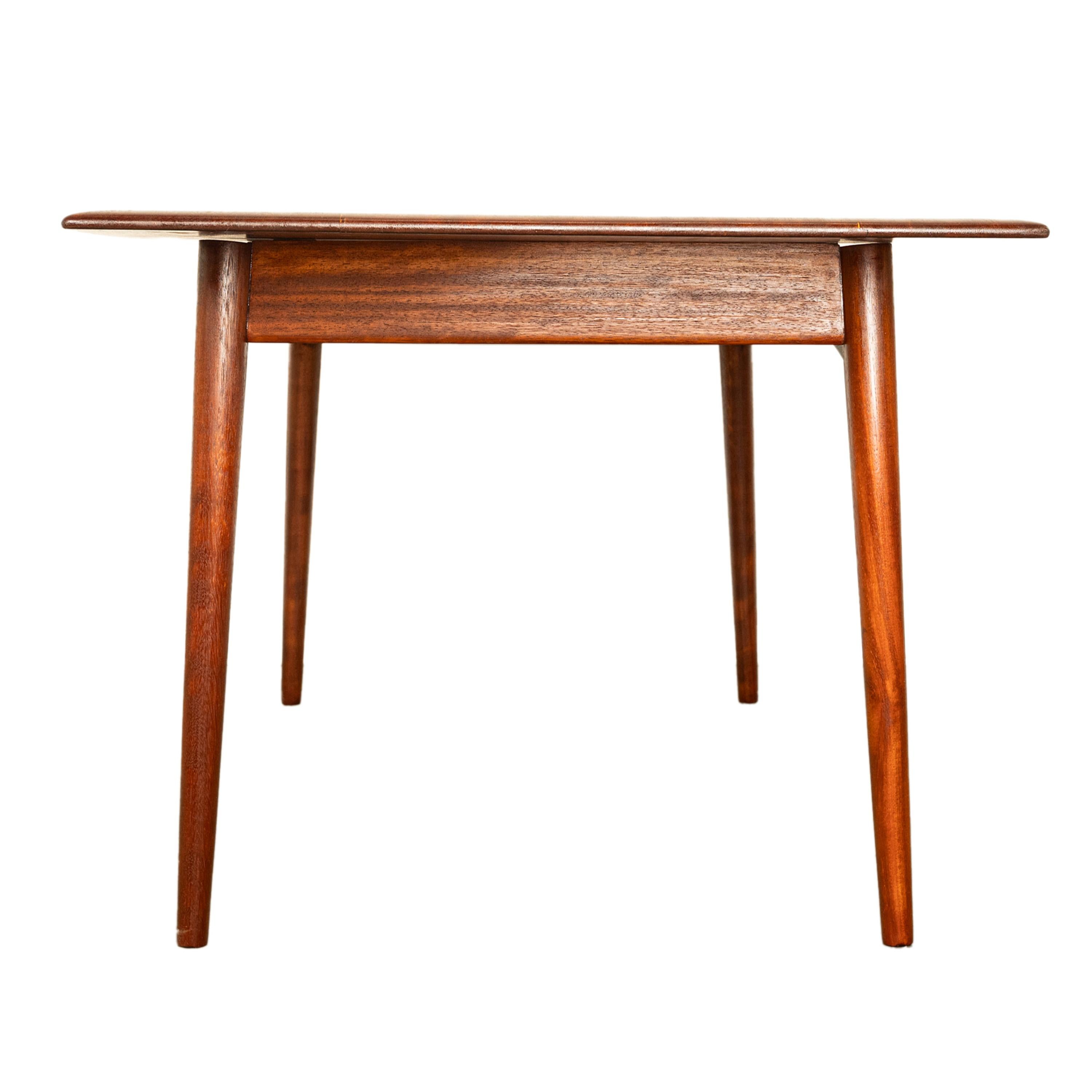 Mid Century Modern Danish Style Solid Teak Afromosia 8 Seat Dining Table 1960 8