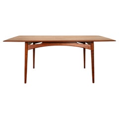 Antique Mid Century Modern Danish Style Solid Teak Afromosia 8 Seat Dining Table 1960