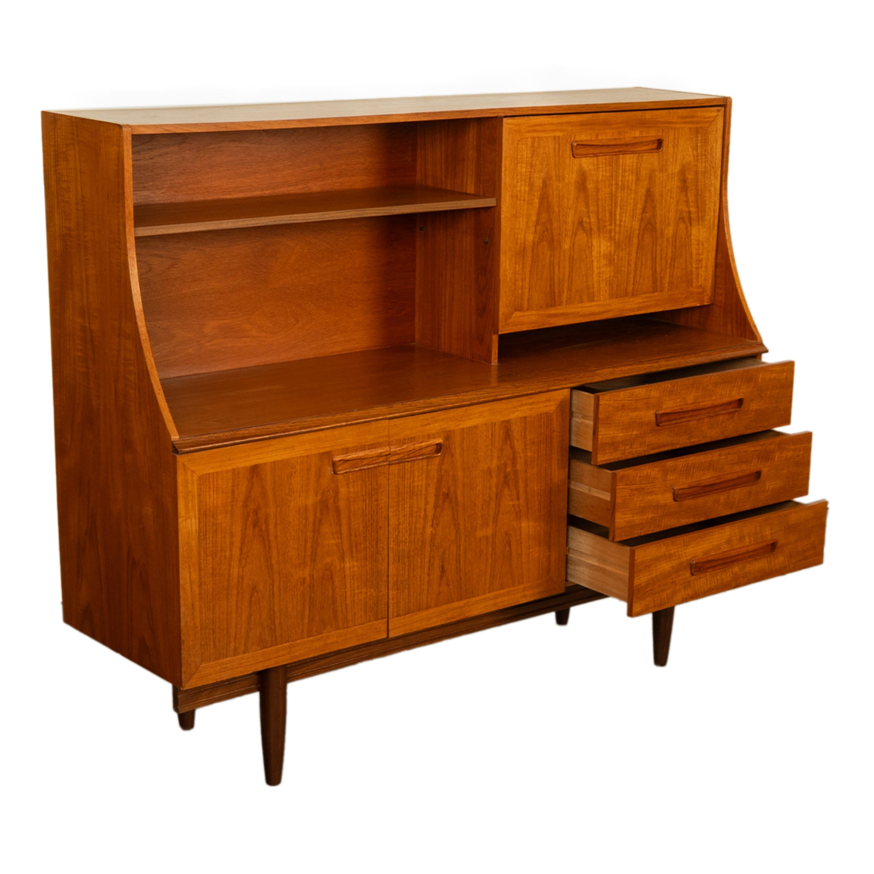 Teck Crédence Bar Buffet Buffet G-Plan 1960 en vente
