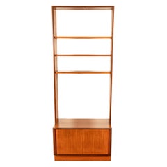 Mid Century Modern Danish Style Teak G Plan Form Five Two Section Bookcase 1967