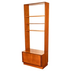 Mid Century Modern Danish Style Teak G Plan Form Five Two Section Bookcase 1967