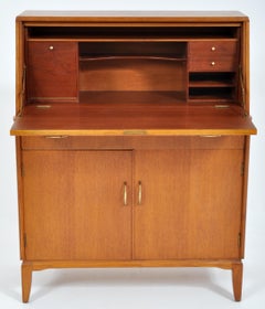 Mid-Century Modern Danish Style Teak Secretary Desk/Cabinet by Lebus Furniture