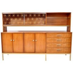 Vintage Mid-Century Modern cherry "Sun Coast" Credenza by Kipp Stewart for  Drexel, 1959