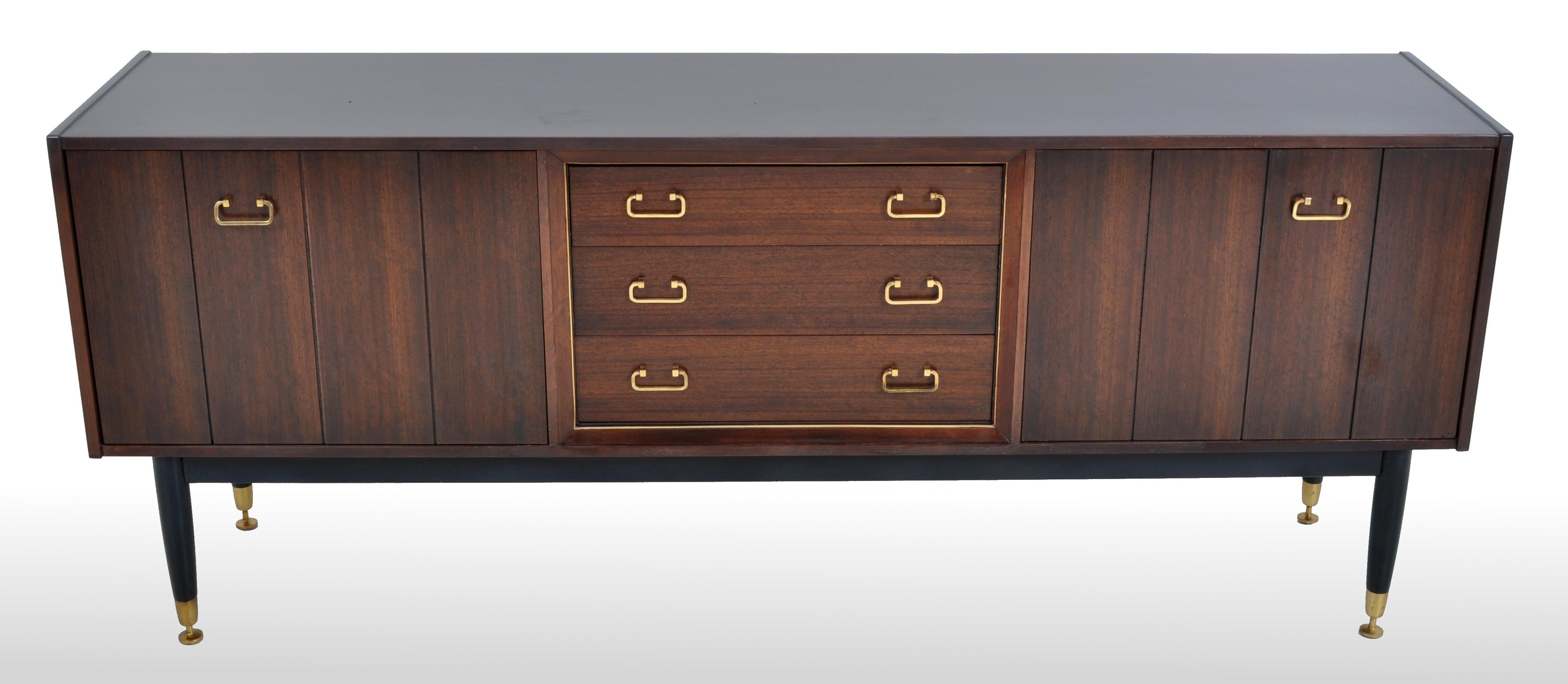 Mid-Century Modern Danish Style Walnut 