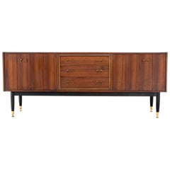 Vintage Mid-Century Modern Danish Style Walnut "Librenza" Credenza by G Plan, 1960s