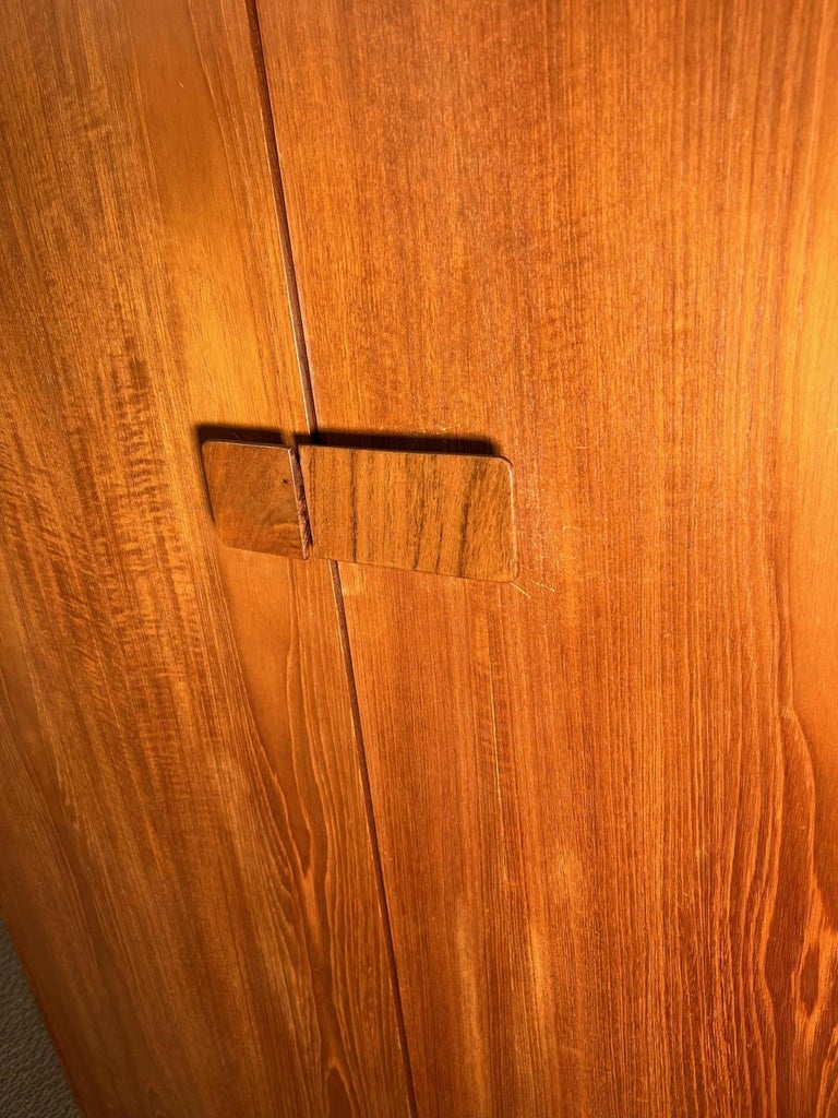 MidCentury Modern Danish Teak 3 Door Armoire Wardrobe by Kofod Larsen