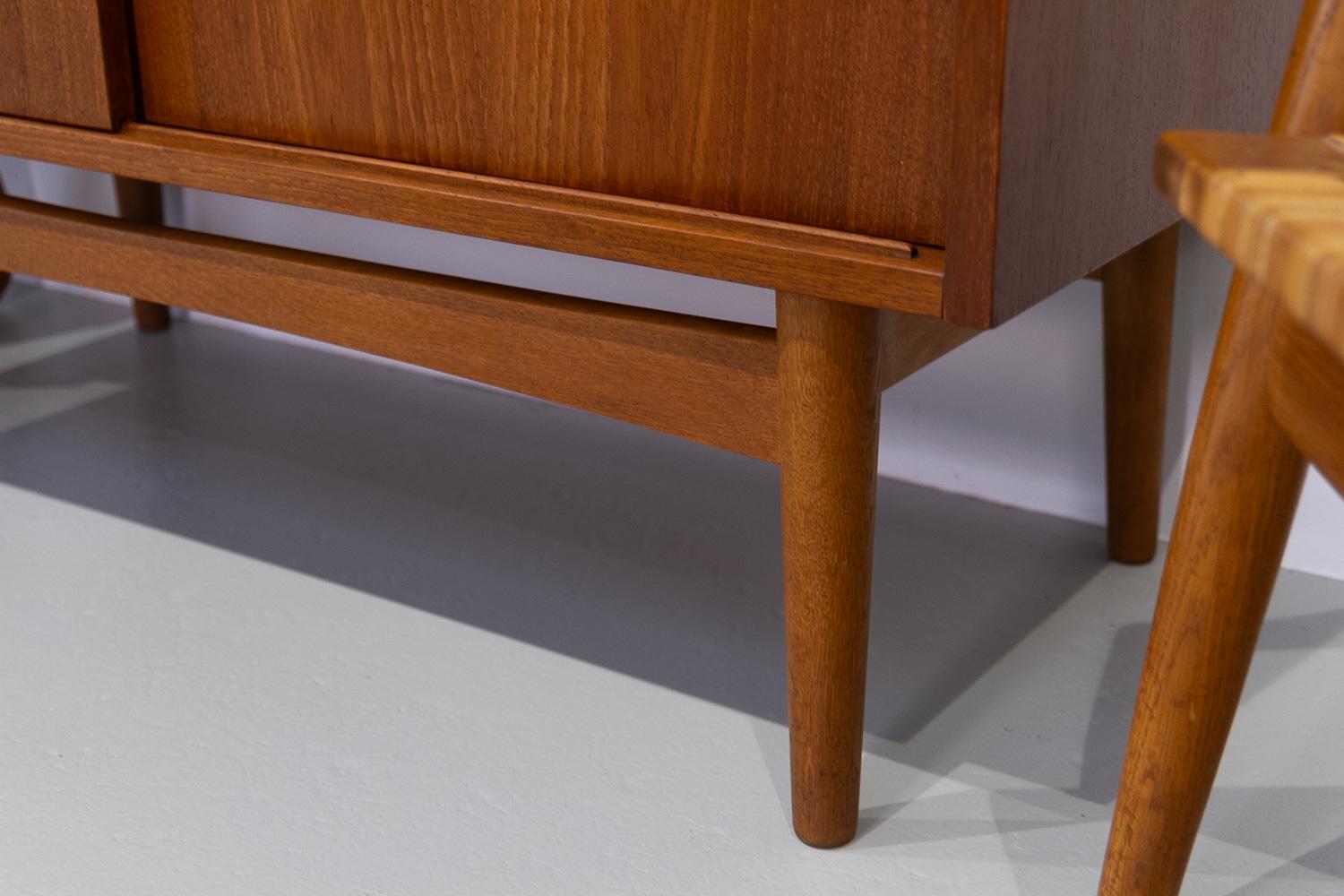 Mid-Century Modern Danish Teak Bookcase by Johannes Sorth for Nexø, 1960s. 10