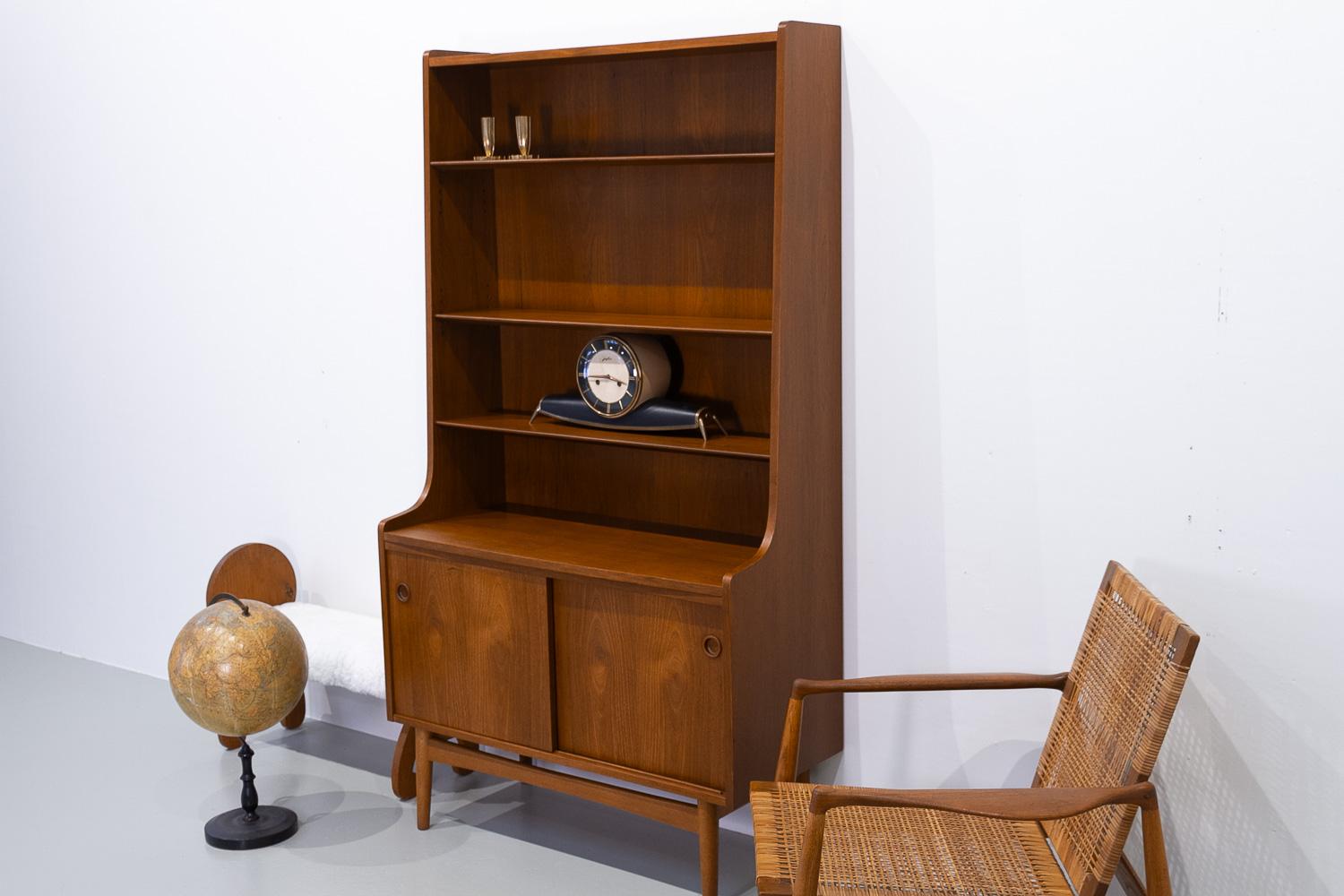 Mid-Century Modern Danish Teak Bookcase by Johannes Sorth for Nexø, 1960s. 13
