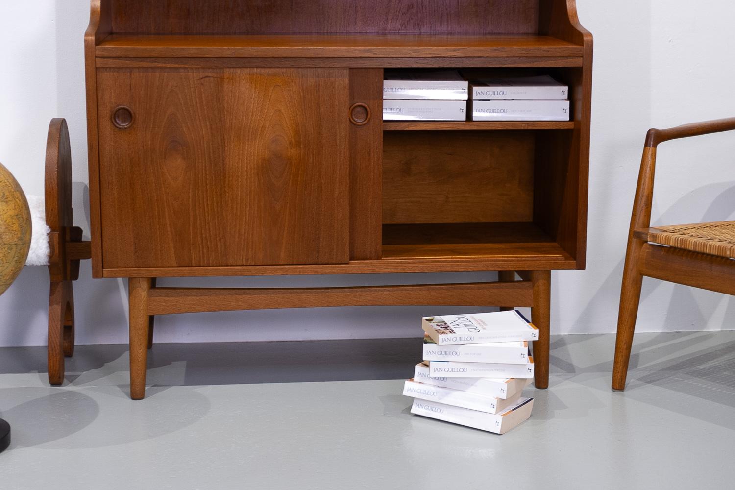Mid-Century Modern Danish Teak Bookcase by Johannes Sorth for Nexø, 1960s. 14