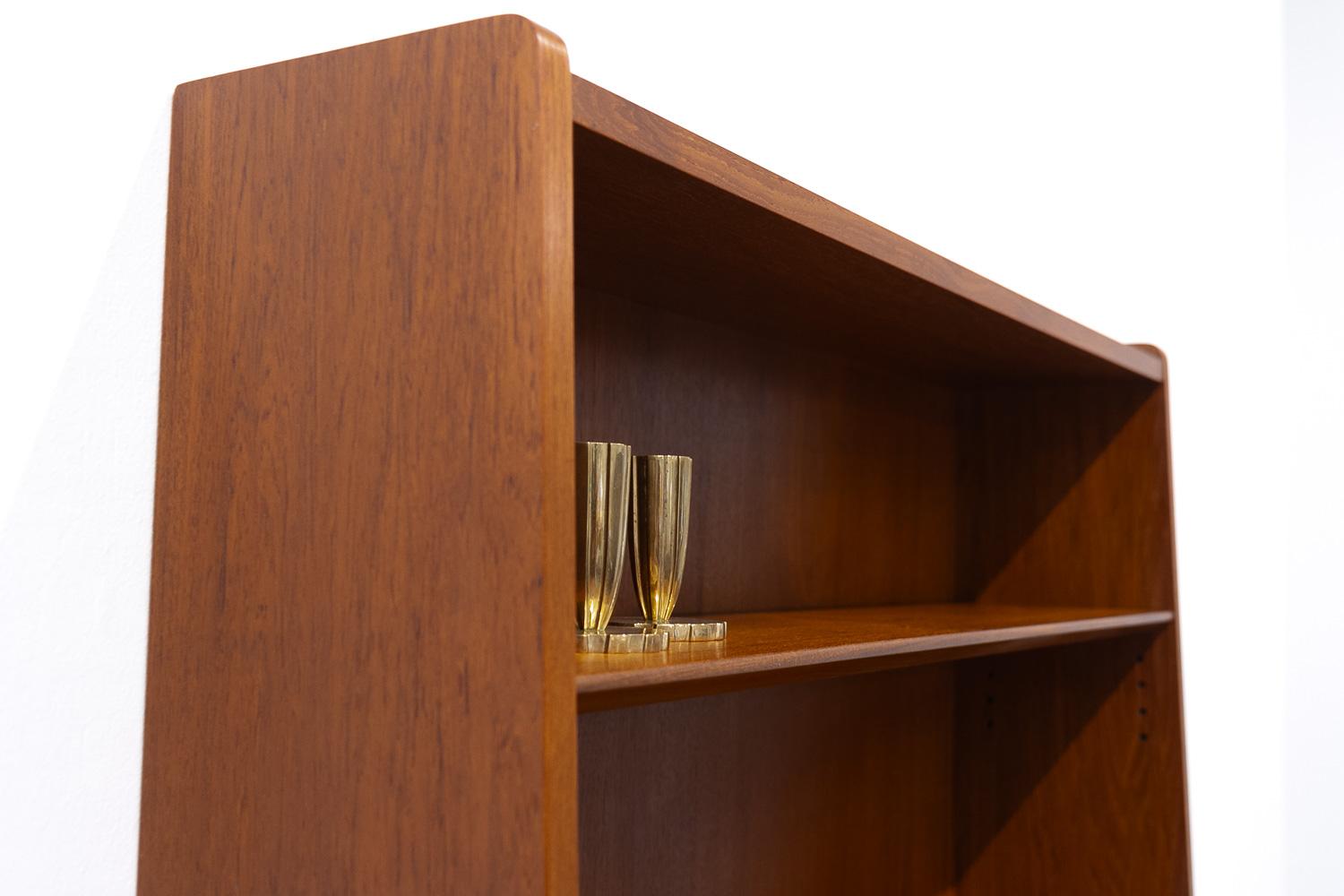 Mid-Century Modern Danish Teak Bookcase by Johannes Sorth for Nexø, 1960s. 16