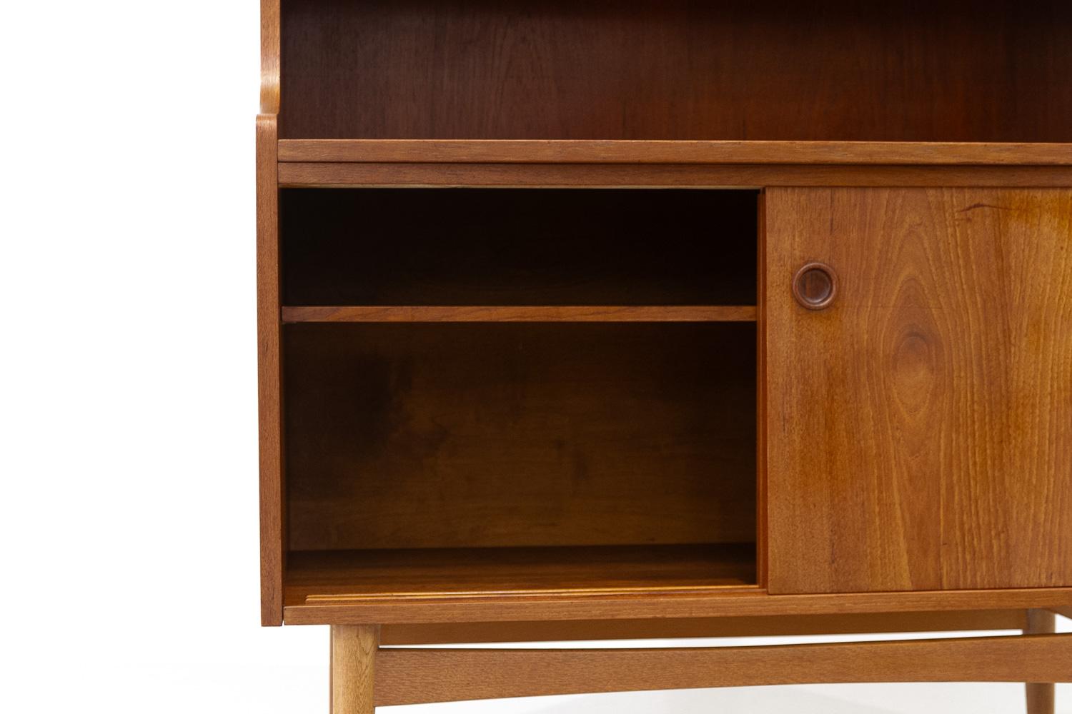 Mid-Century Modern Danish Teak Bookcase by Johannes Sorth for Nexø, 1960s. 1