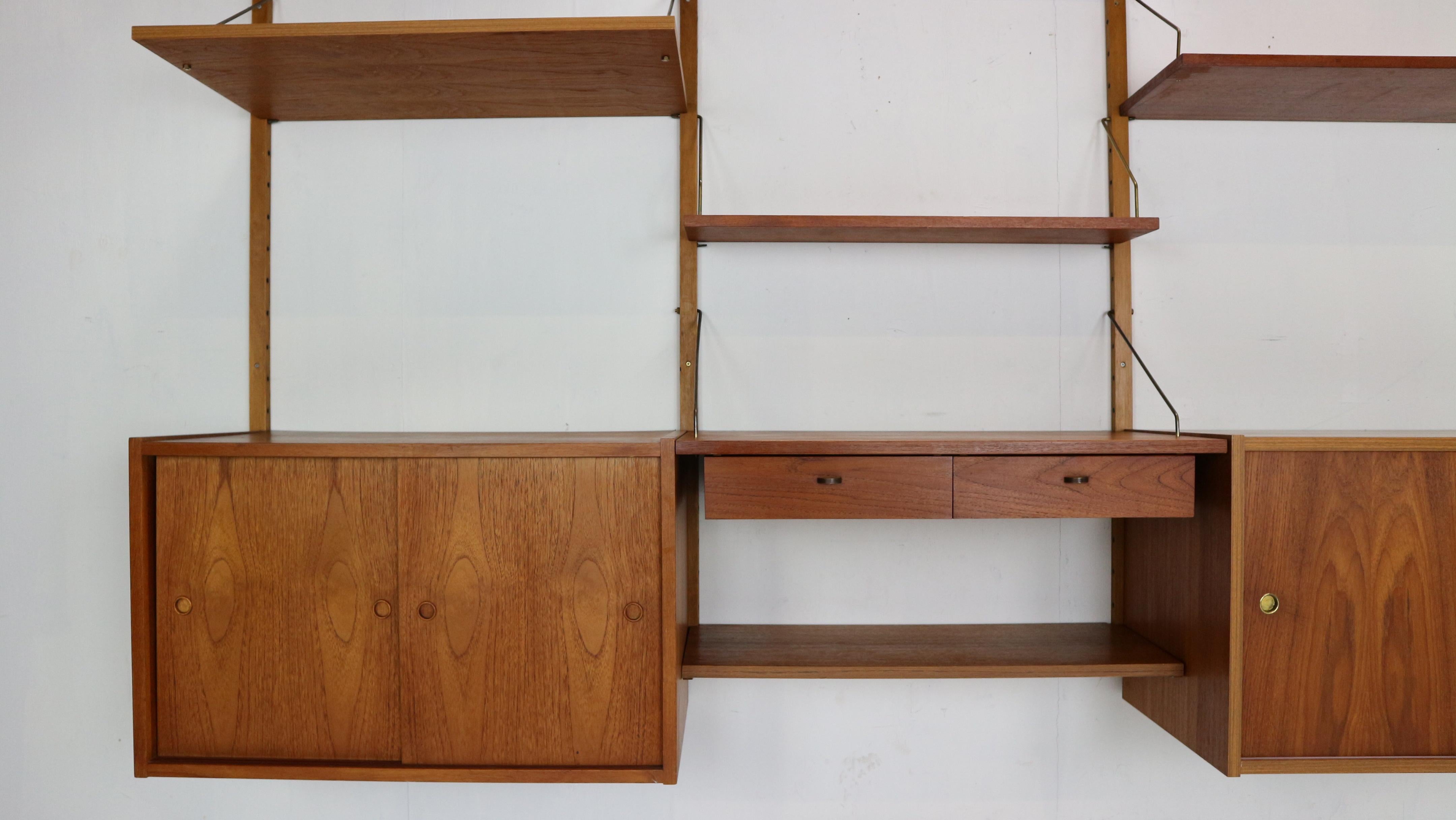 mid century modular shelving unit
