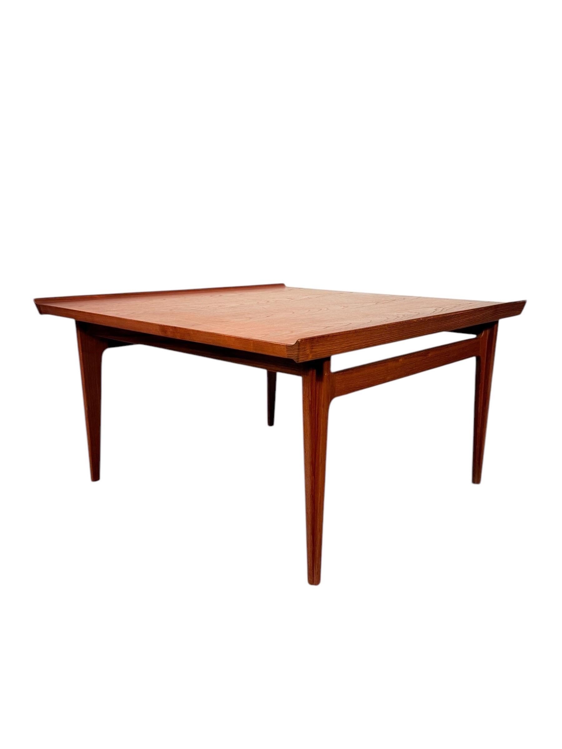 Mid-Century Modern Danish Teak Coffee Table by Finn Juhl for John Stuart 1