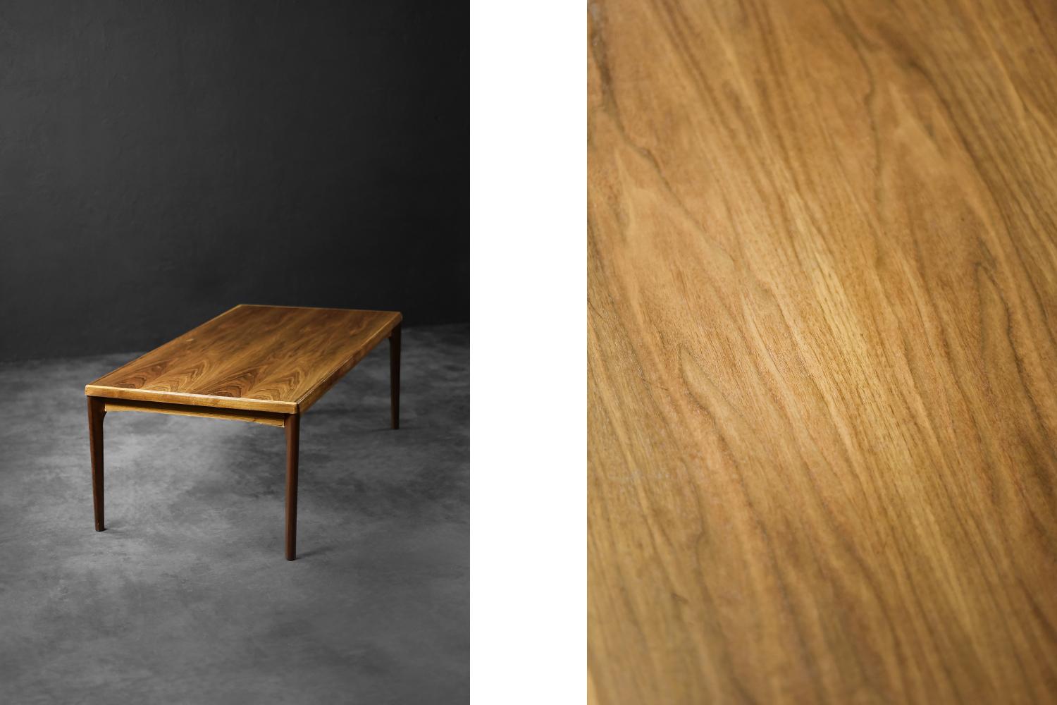 Table basse danoise moderne du milieu du siècle en teck par H. Kjærnulf pour Vejle Møbelfabrik en vente 3