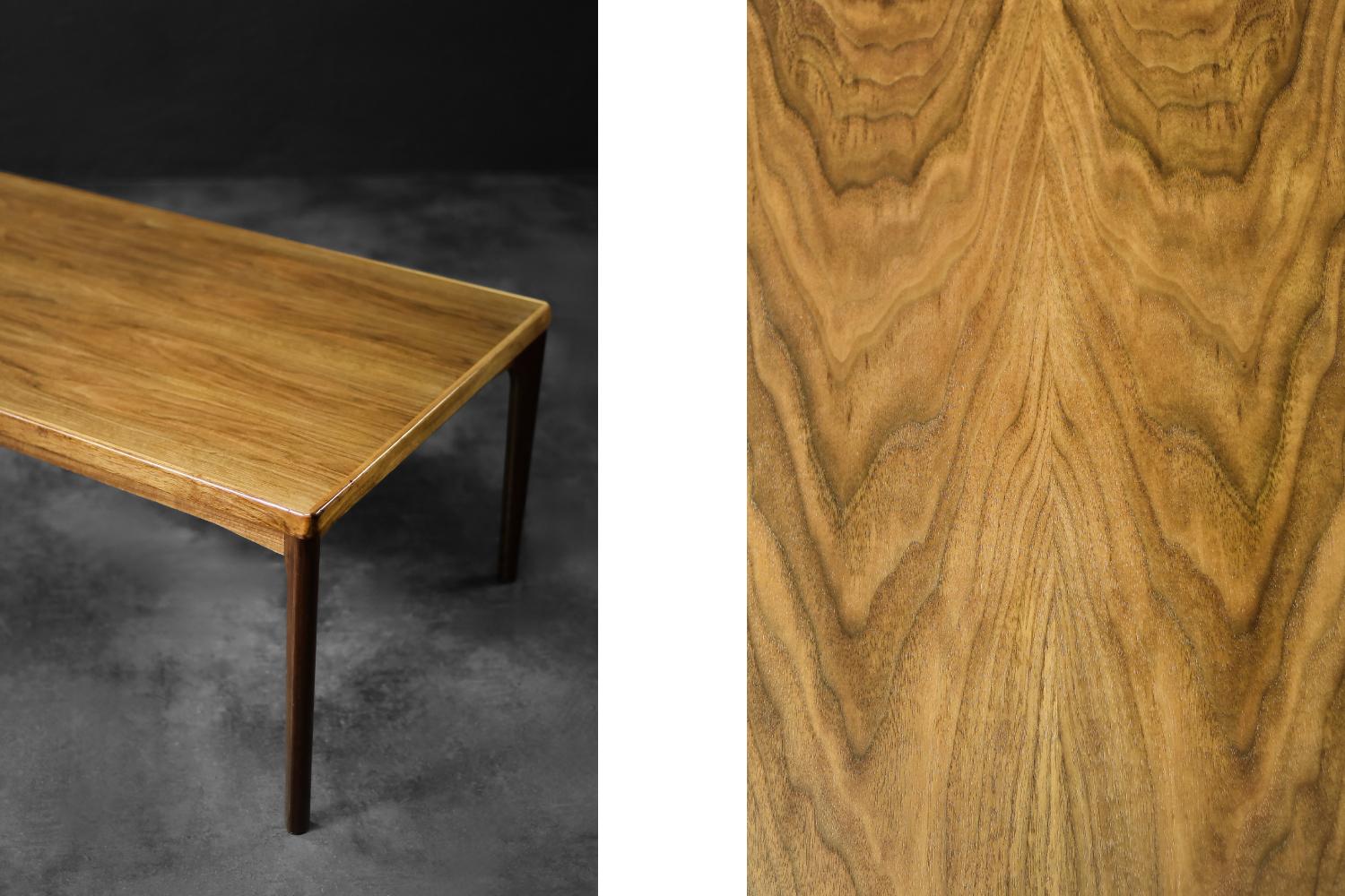 Table basse danoise moderne du milieu du siècle en teck par H. Kjærnulf pour Vejle Møbelfabrik en vente 2