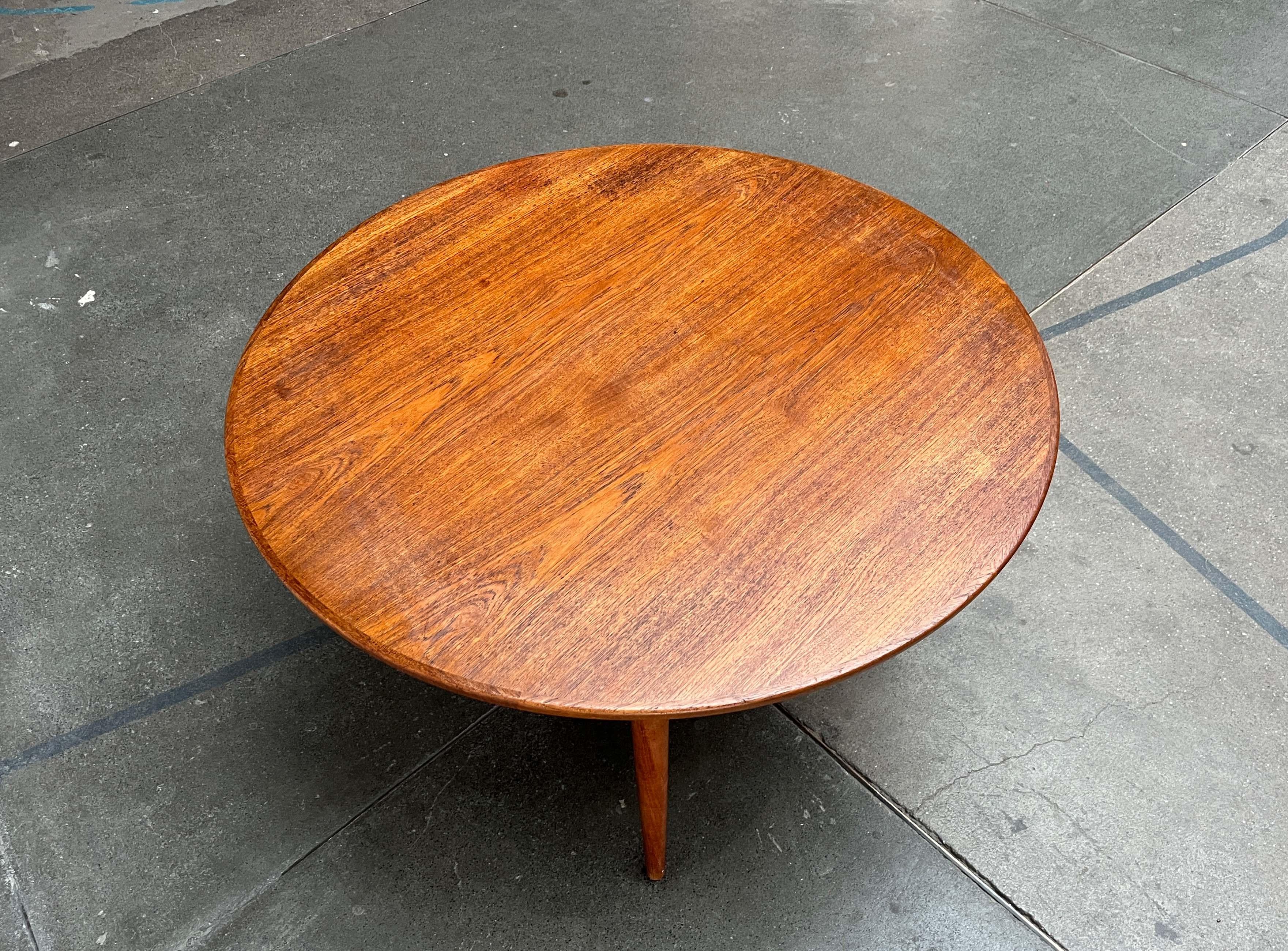 Tavolino da caffè in teak danese moderno di metà secolo, anni '60 in vendita 6