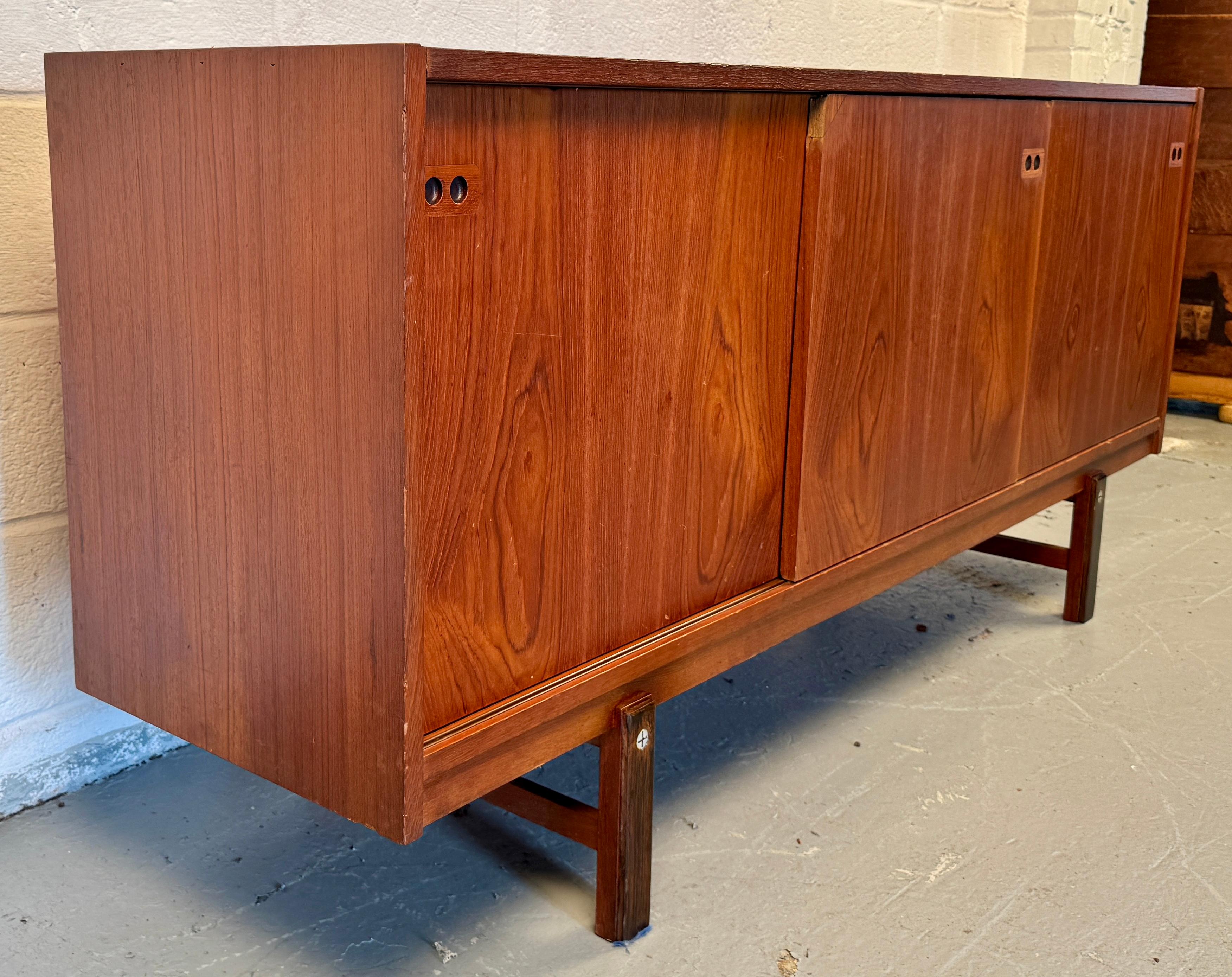 Mid-Century Modern Mid Century Modern Danish Teak Credenza by Kofod Larsen For Sale