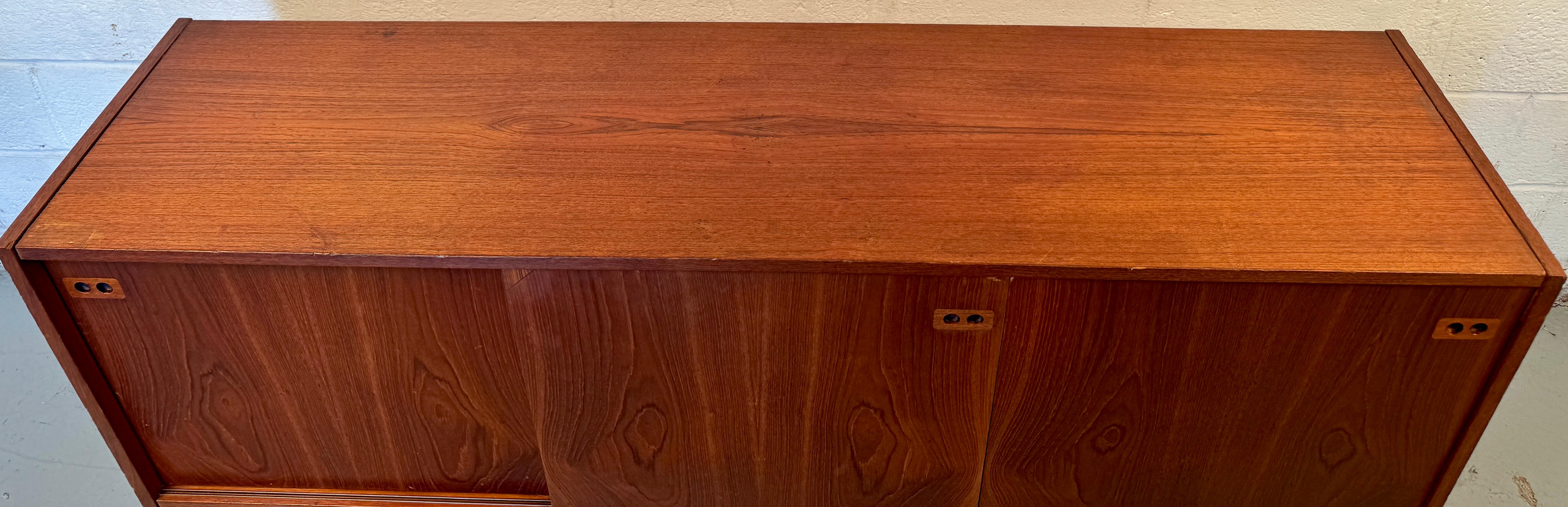 Mid Century Modern Danish Teak Credenza by Kofod Larsen For Sale 1
