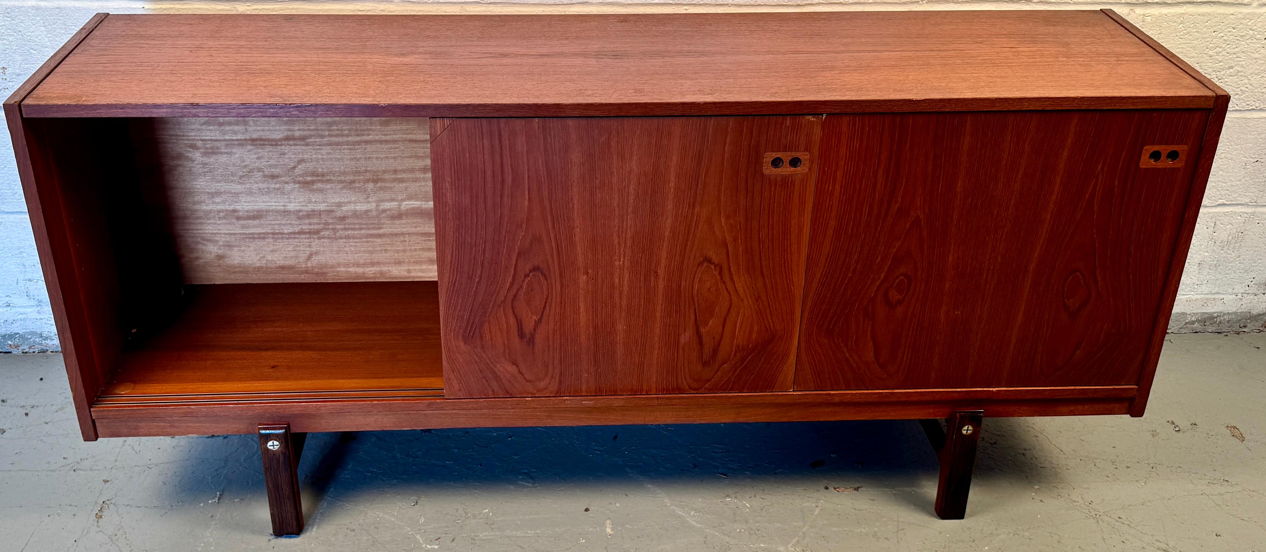 Mid Century Modern Danish Teak Credenza by Kofod Larsen For Sale 3
