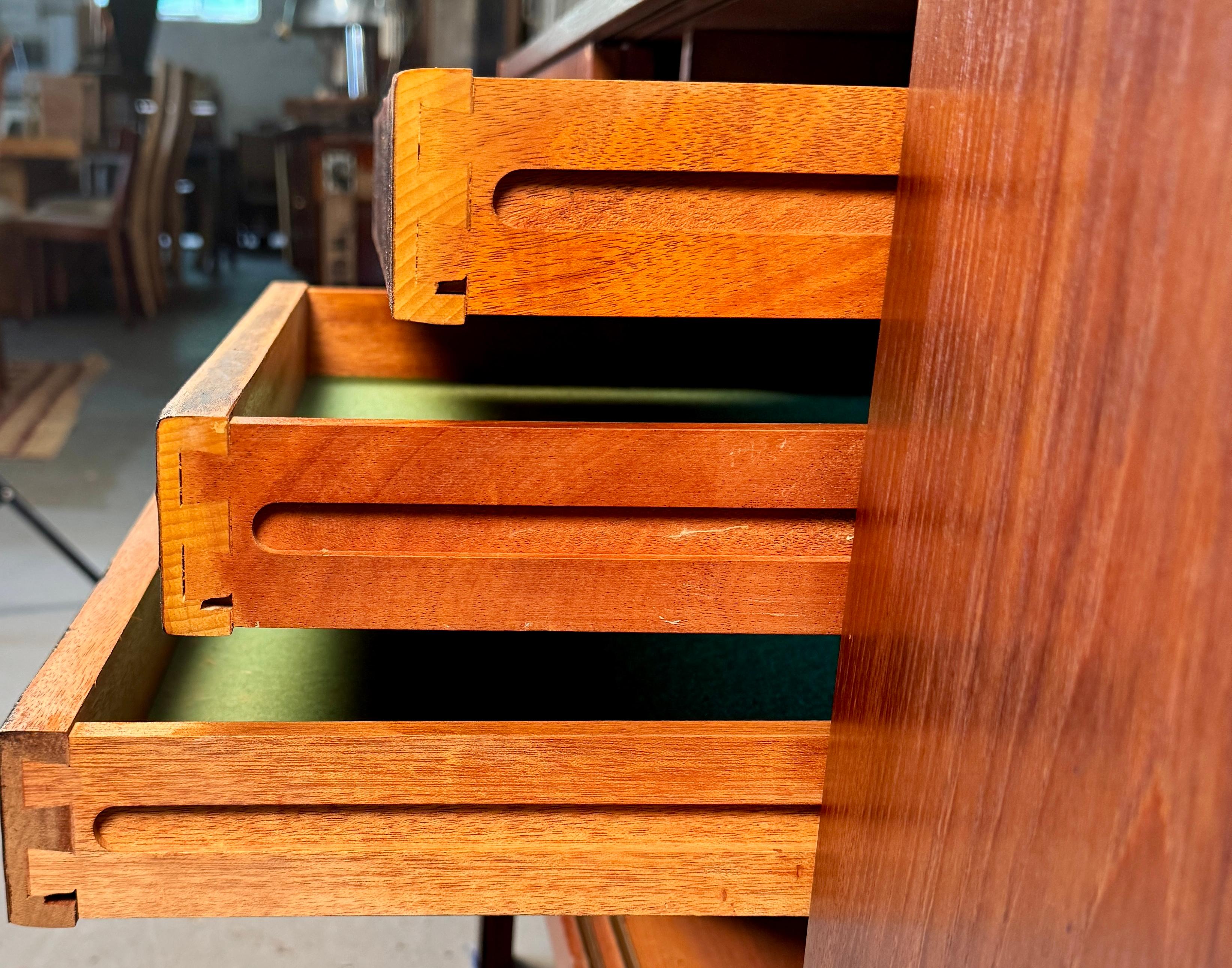 Mid Century Modern Danish Teak Credenza by Kofod Larsen For Sale 4