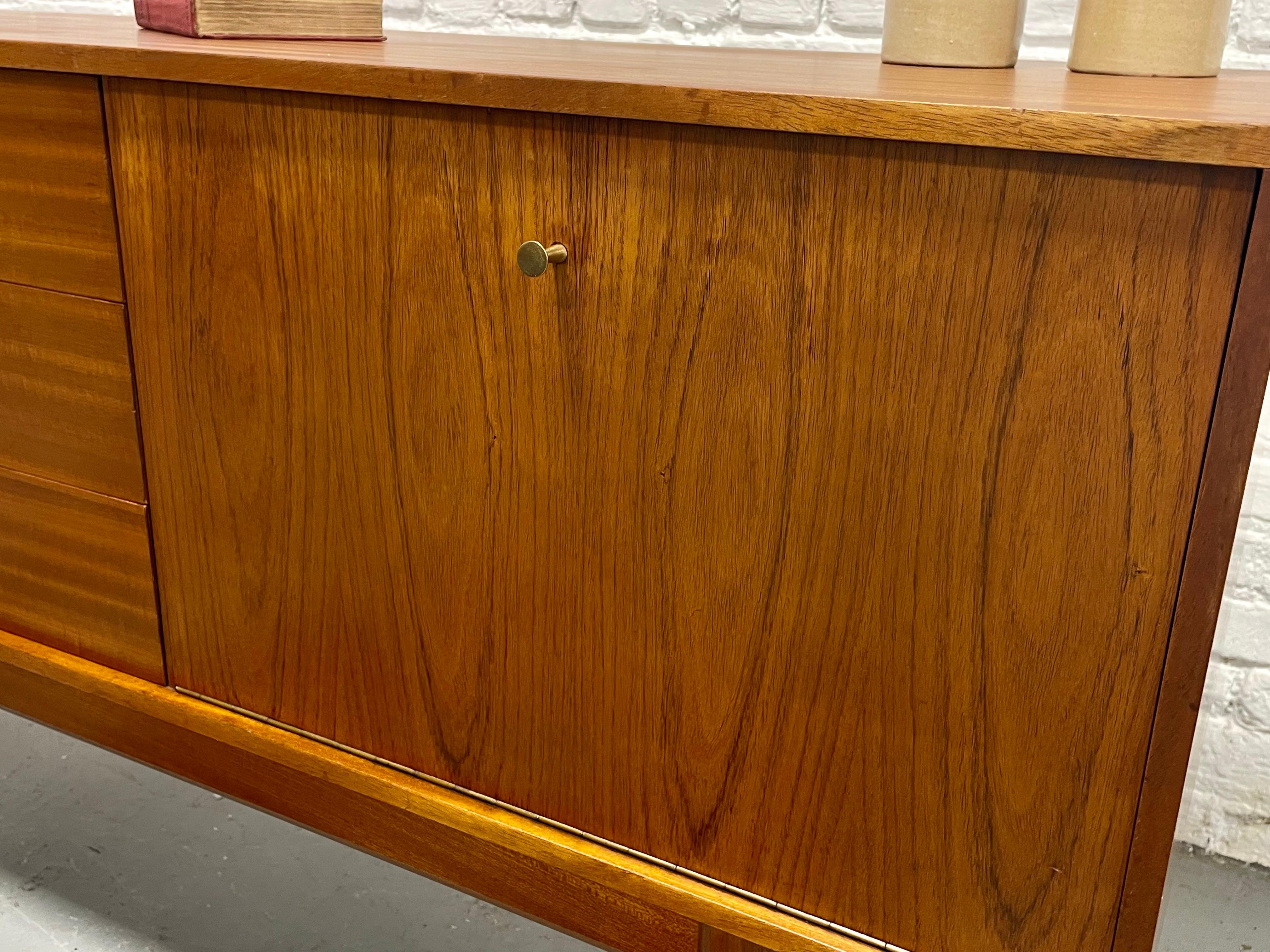 Mid Century Modern Danish Teak Credenza / Media Console, c. 1960s For Sale 8