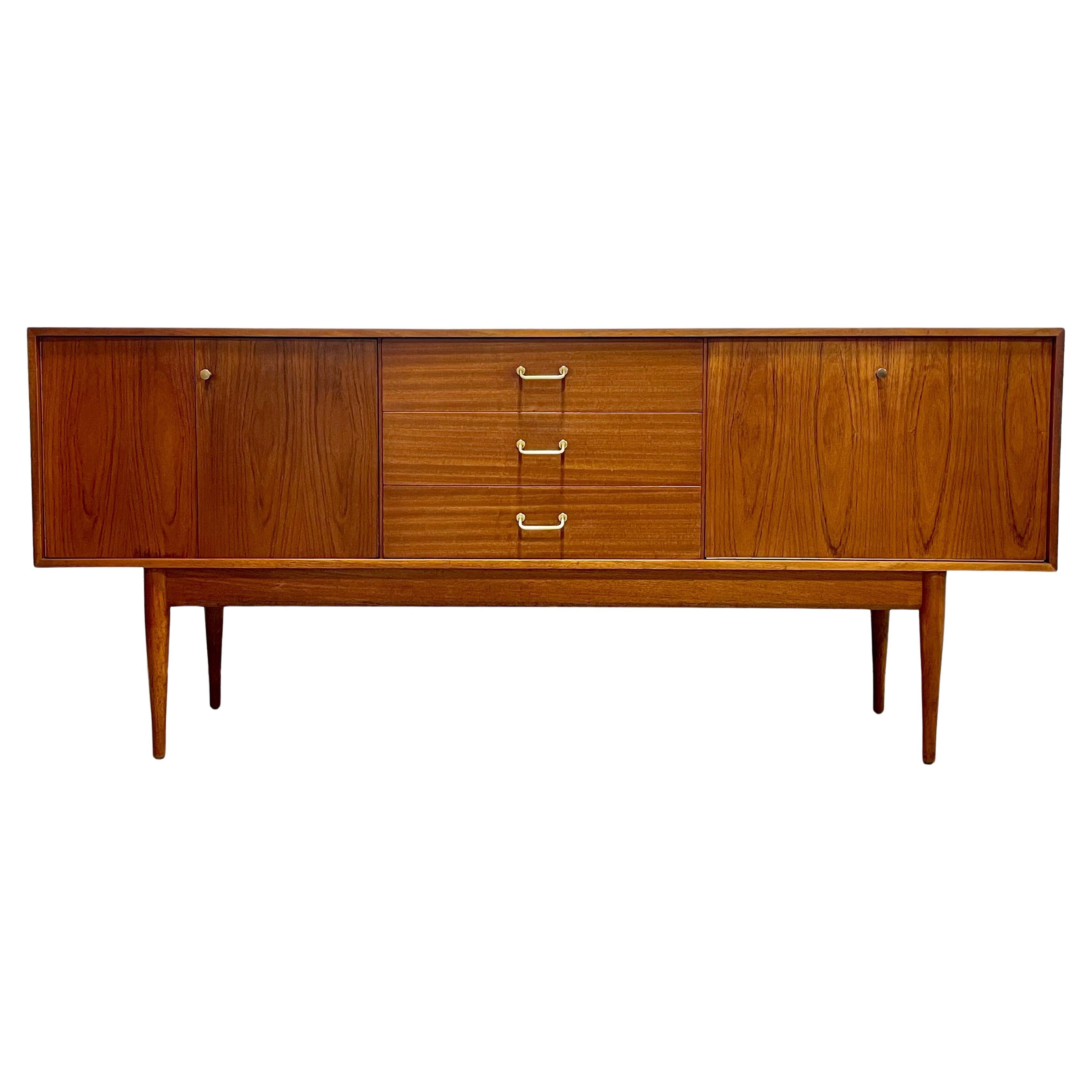 Mid Century Modern Danish Teak Credenza / Media Console, c. 1960s For Sale