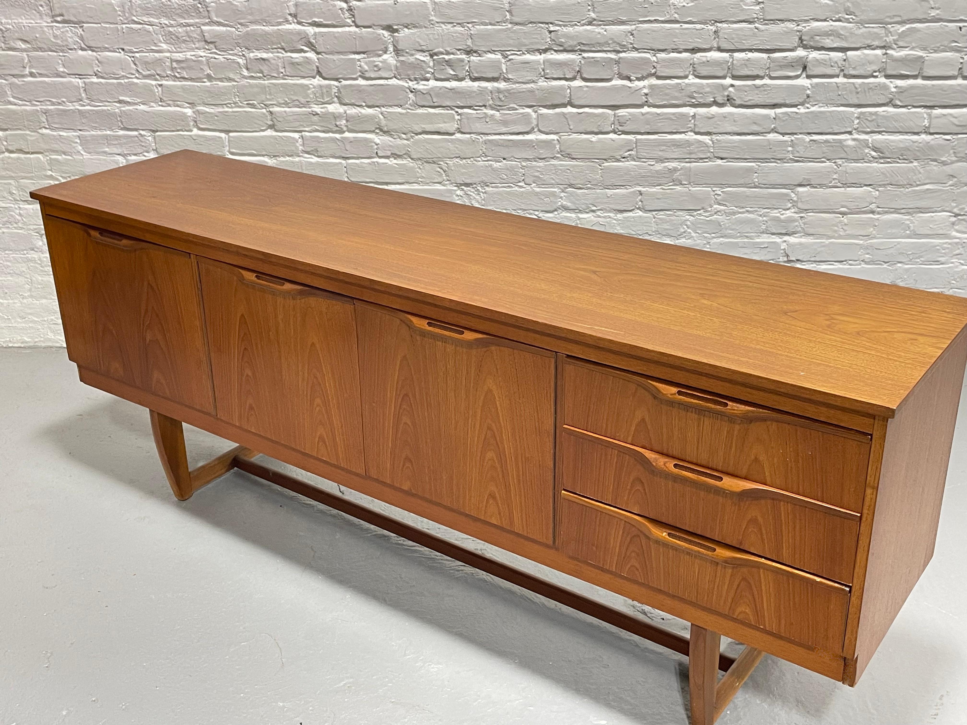 Mid Century Modern Danish Teak CREDENZA / Media Stand by J. Sakol, c. 1960's 6