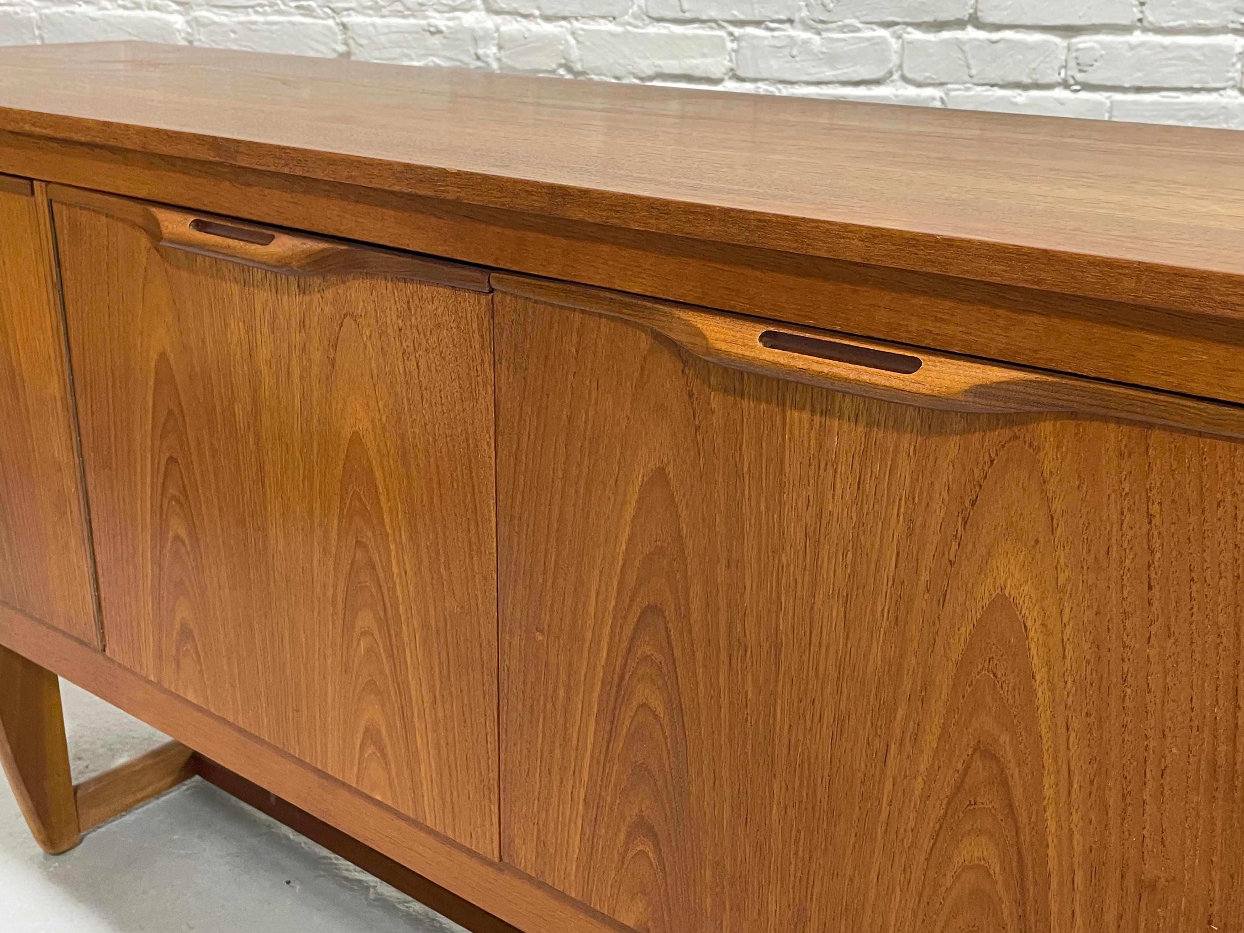 Mid Century Modern Danish Teak CREDENZA / Media Stand by J. Sakol, c. 1960's 7