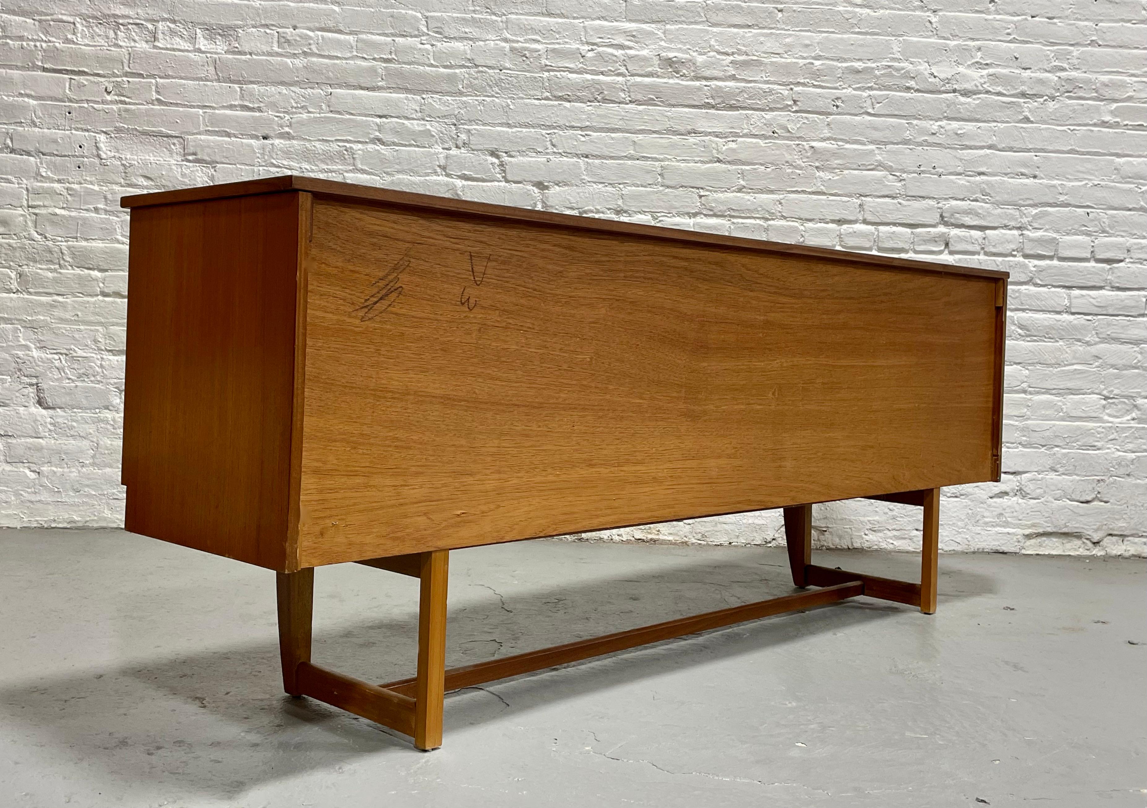 Mid Century Modern Danish Teak CREDENZA / Media Stand by J. Sakol, c. 1960's 8