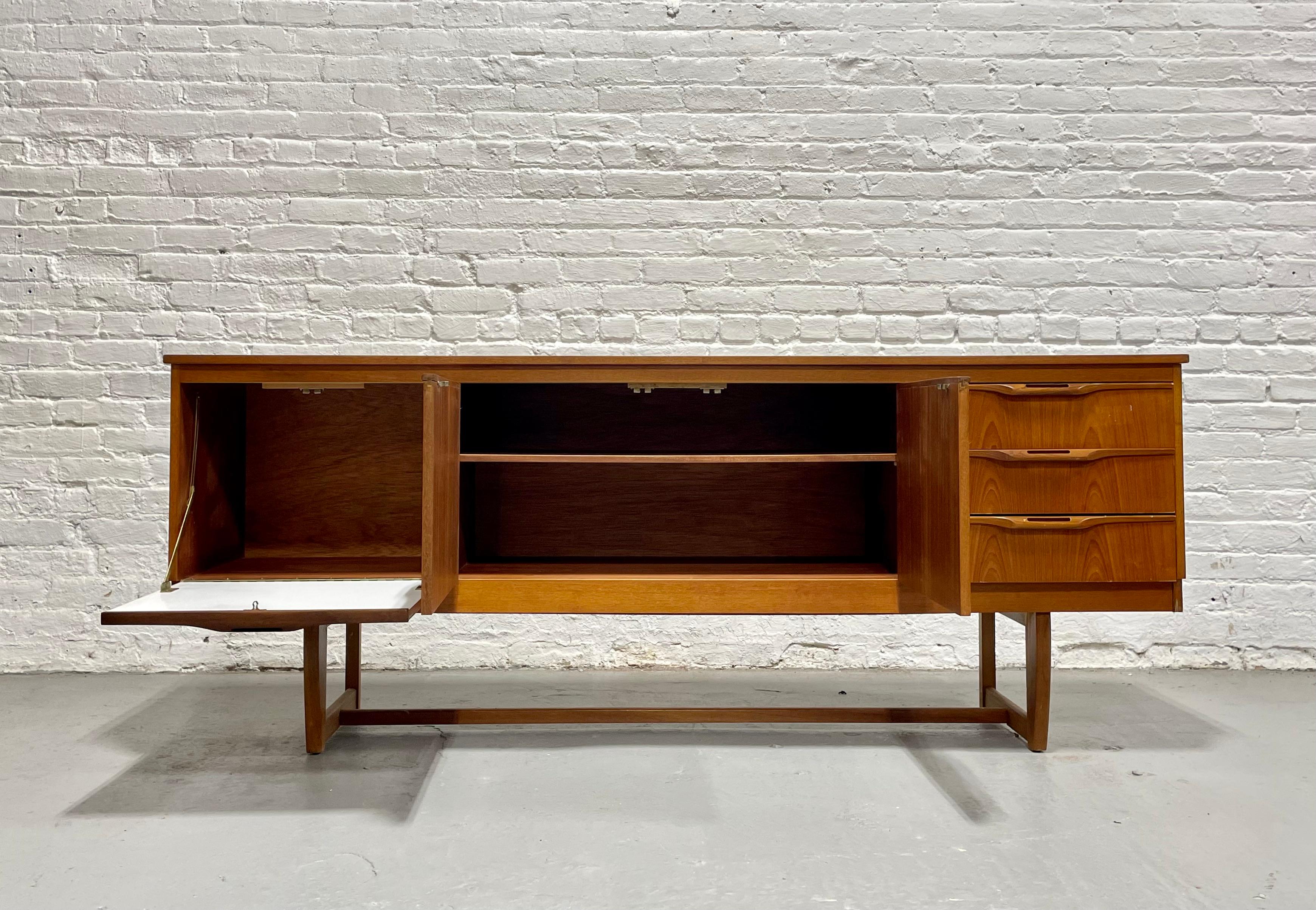 Mid-Century Modern Mid Century Modern Danish Teak CREDENZA / Media Stand by J. Sakol, c. 1960's