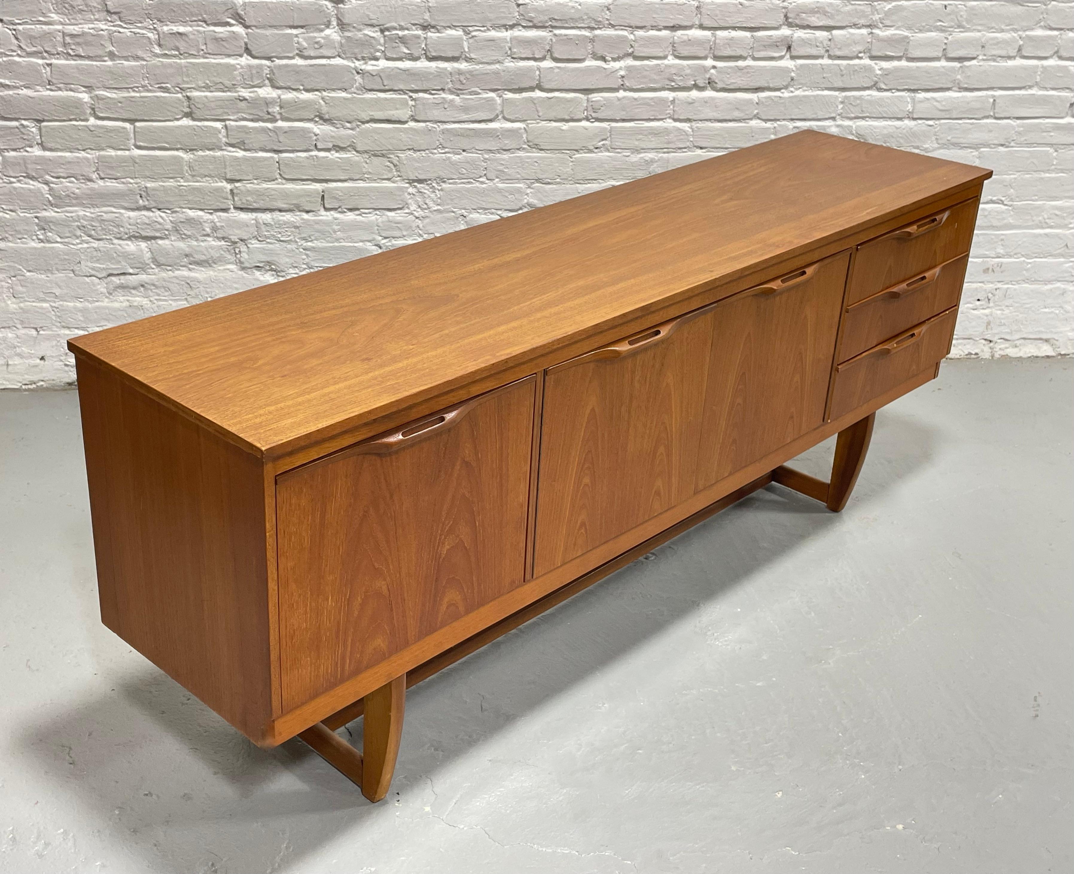 Mid Century Modern Danish Teak CREDENZA / Media Stand by J. Sakol, c. 1960's 2