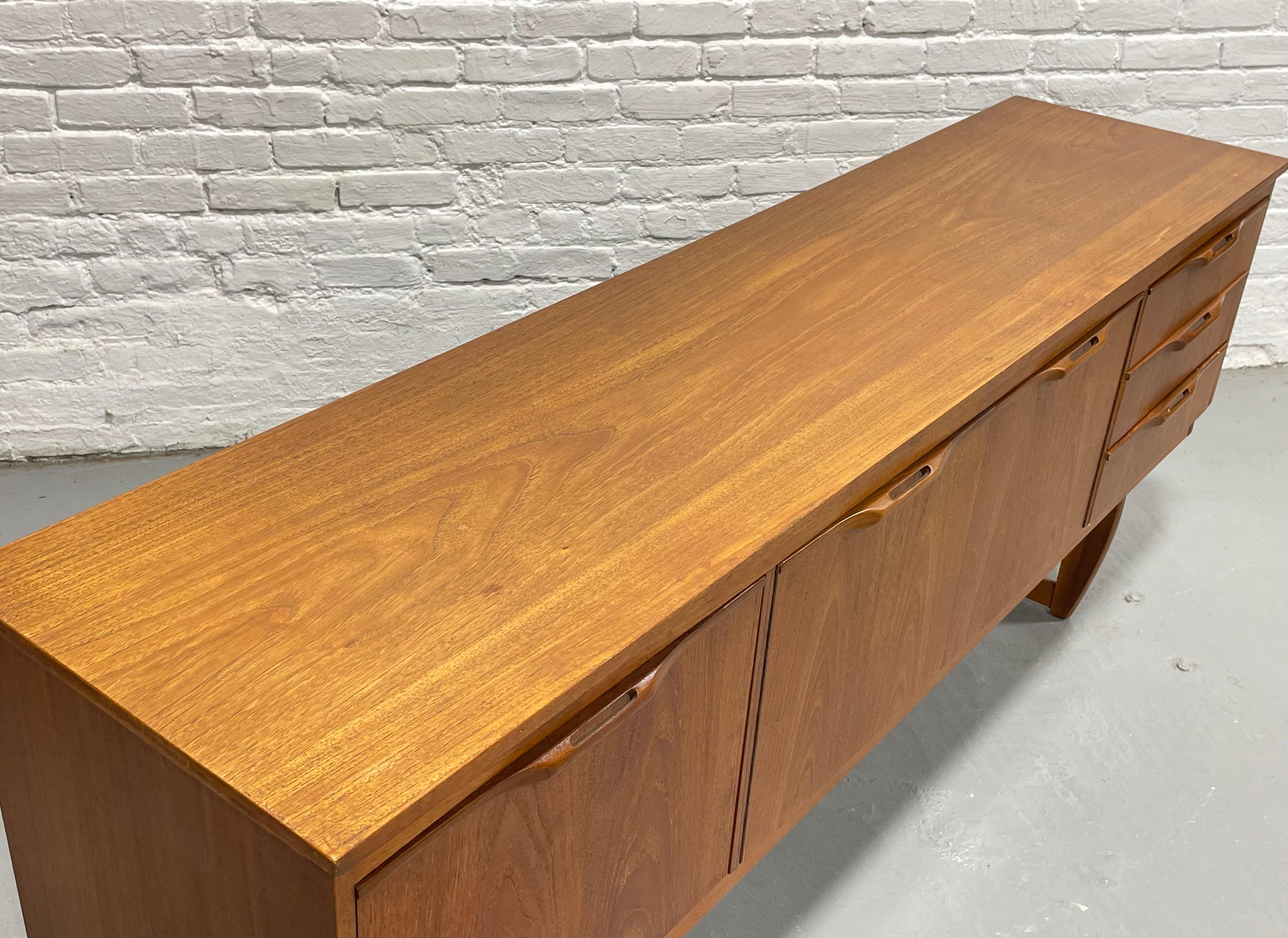 Mid Century Modern Danish Teak CREDENZA / Media Stand by J. Sakol, c. 1960's 4