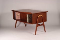 Mid-Century Modern Danish Teak Desk Designed by Svend Aage Madsen