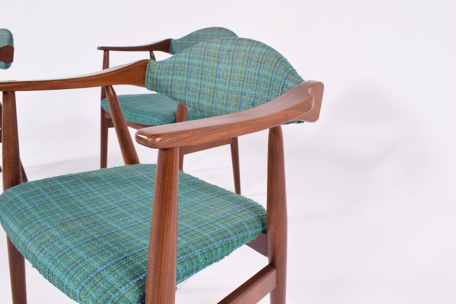 Scandinavian Modern Mid-Century Modern Danish Teak Dining Chairs, 1960s