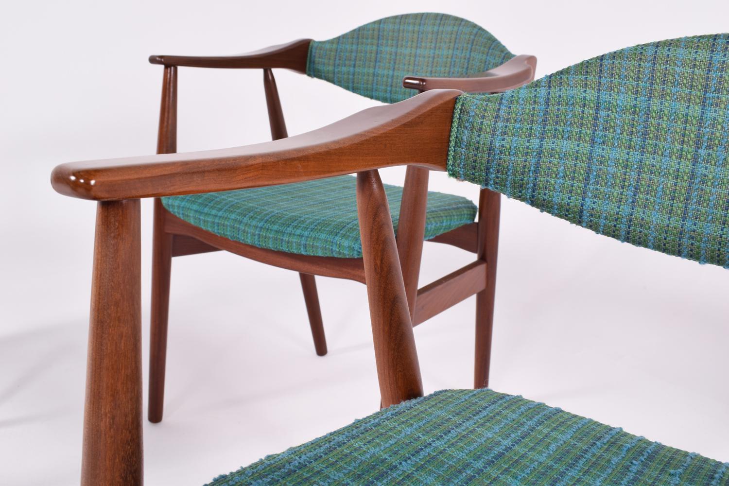 Mid-Century Modern Danish Teak Dining Chairs, 1960s In Good Condition In Lisboa, Lisboa