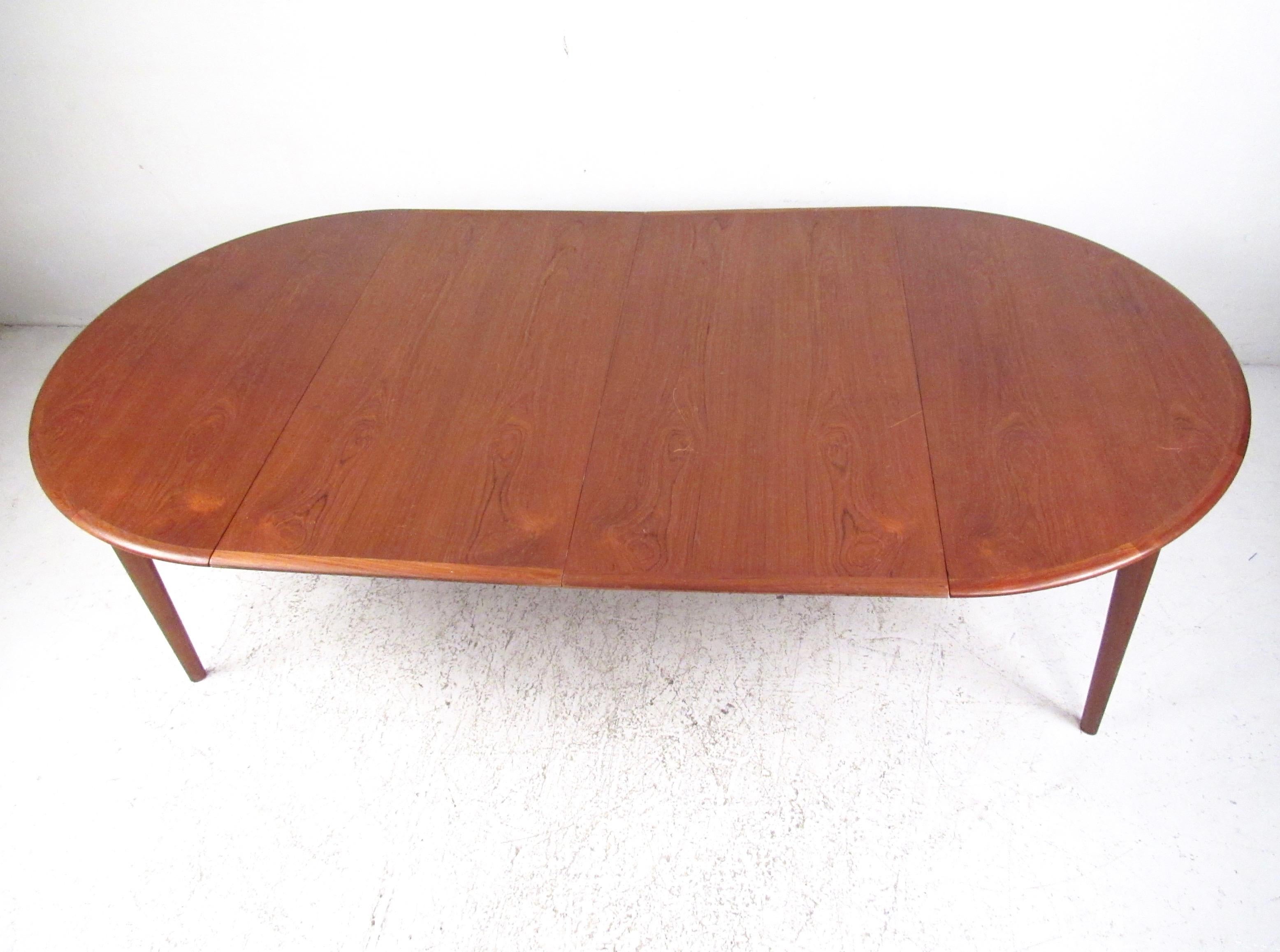 Scandinavian Modern Mid-Century Modern Danish Teak Dining Table