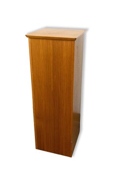 Mid Century Modern Danish Teak Display Pedestal Stand