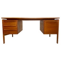 Mid-Century Modern Danish Teak Floating Desk