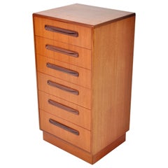 Vintage Mid-Century Modern Danish Teak "Fresco" Chest of Drawers Dresser G Plan, 1960s