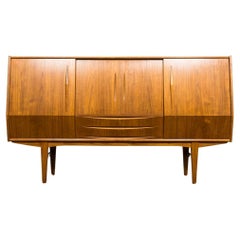 Mid-Century Modern Danish Teak Highboard Credenza 1960's