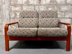 Mid-Century Modern Danish Teak Loveseat by Nitex Mobler Denmark, C 1980s