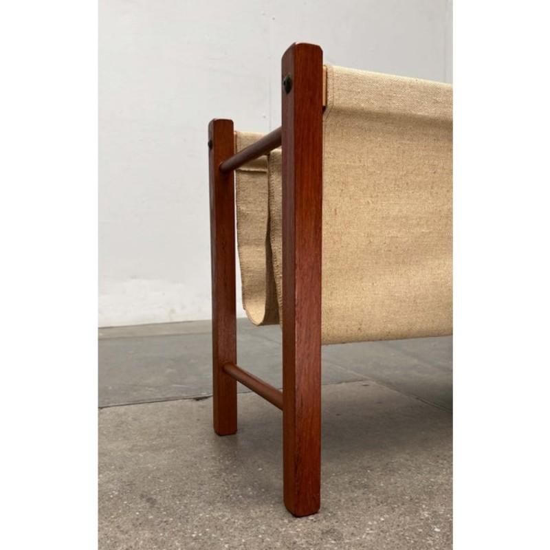 Mid-Century Modern Danish Teak Magazine Holder, 1960s For Sale 5